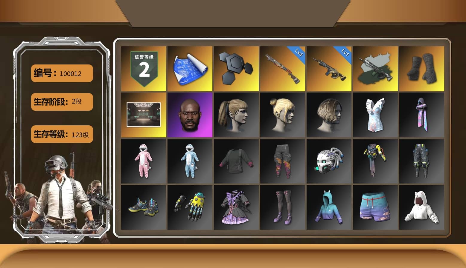 Time Keeper - M416 (Gray Green), Duncan's Infiltrator Handwraps, Jonathan Kamau, Harley Quinn's Hair