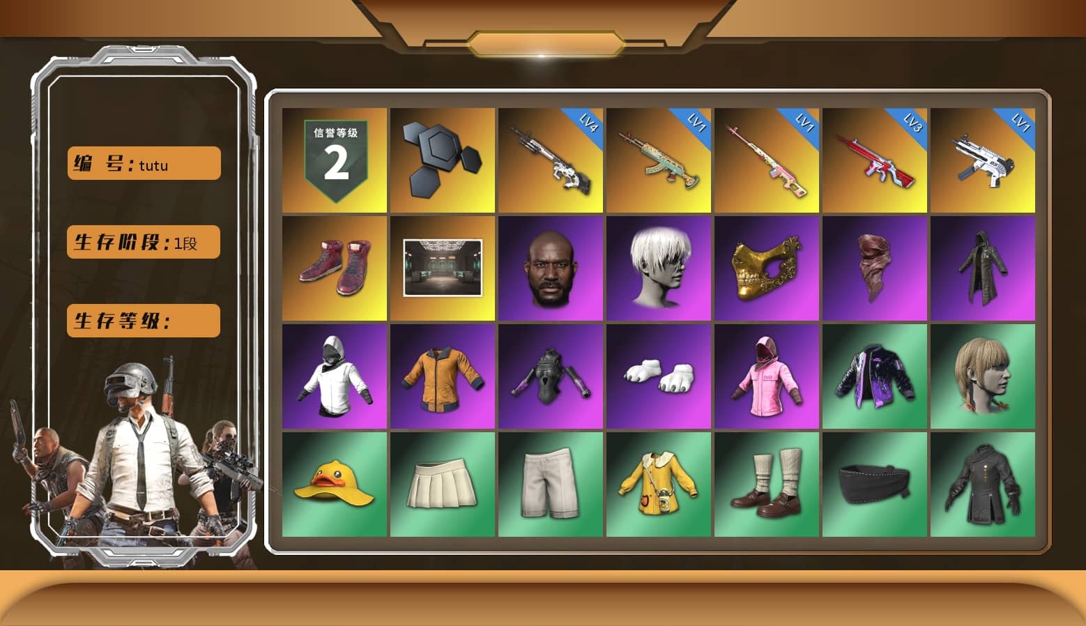 Rest in Pink — Dragunov [1], Hi-top Trainers (Red), Jonathan Kamau, 9S's Hairstyle, PGC 2021 Contingent Chaos Mask, PLAYERUNKNOWN's Bandana, Heavy Fur Coat (Black), Polar Bear Feet, Rash Beixli Xtra Tough Jacket, Rash Beixli Xtra Tough Jacket, NPL 2019 Phase 2 Jacket, StreamerOne, Full Autumn — M416, Festive Gloves (Red)