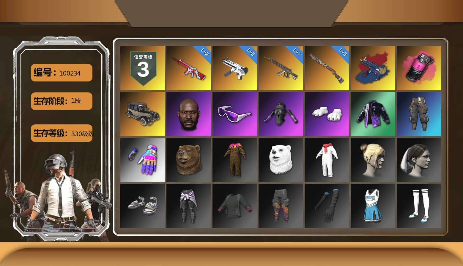 Magenta Smoke Grenade, Jonathan Kamau, Snow Glasses, Polar Bear Feet, XiongDi Hoodie, Sideshow Bear Feet