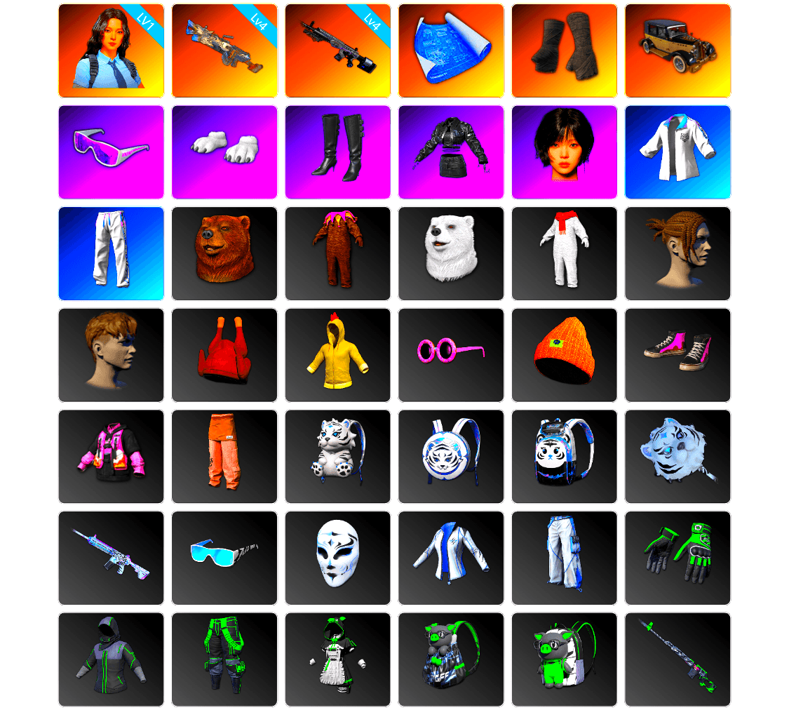 Duncan's Infiltrator Handwraps, Snow Glasses, Polar Bear Feet, aespa Stage, XingHun's Tiger Strike Jacket, XingHun's Tiger Strike Pants, GPT 2025 Four Angry Men Jacket, aespa WINTER, Sideshow Bear Feet