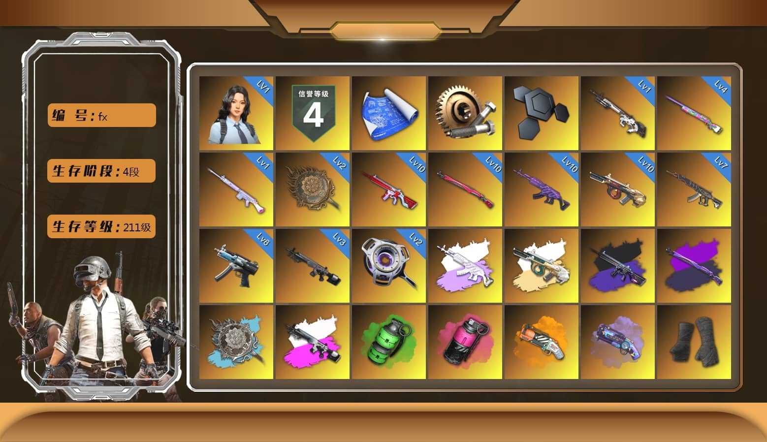 Obscura - Mk12 (Silver Fuchsia), Emerald Smoke Grenade, Magenta Smoke Grenade, Orange Fog of Fury — M79, Purple Magical Mist — M79, Duncan's Infiltrator Handwraps, «Panamera Turbo S» Sedan, «911 Carrera GTS» Sports Car, «Cayenne Turbo GT» SUV, «V12 Vantage Roadster (Luxe)» Sports Car, «DBX707» SUV, Chamber of Triumph, Jonathan Kamau, 9S's Hairstyle, PGC 2021 Contingent Chaos Mask, Demon Biker Horns, Polar Bear Feet, aespa Stage, Harley Quinn's Hair, XingHun's Tiger Strike Jacket, XingHun's Tiger Strike Pants, «DBX707» SUV, MET Asia Series Distressed Jeans, StreamerOne, Festive Gloves (Red)