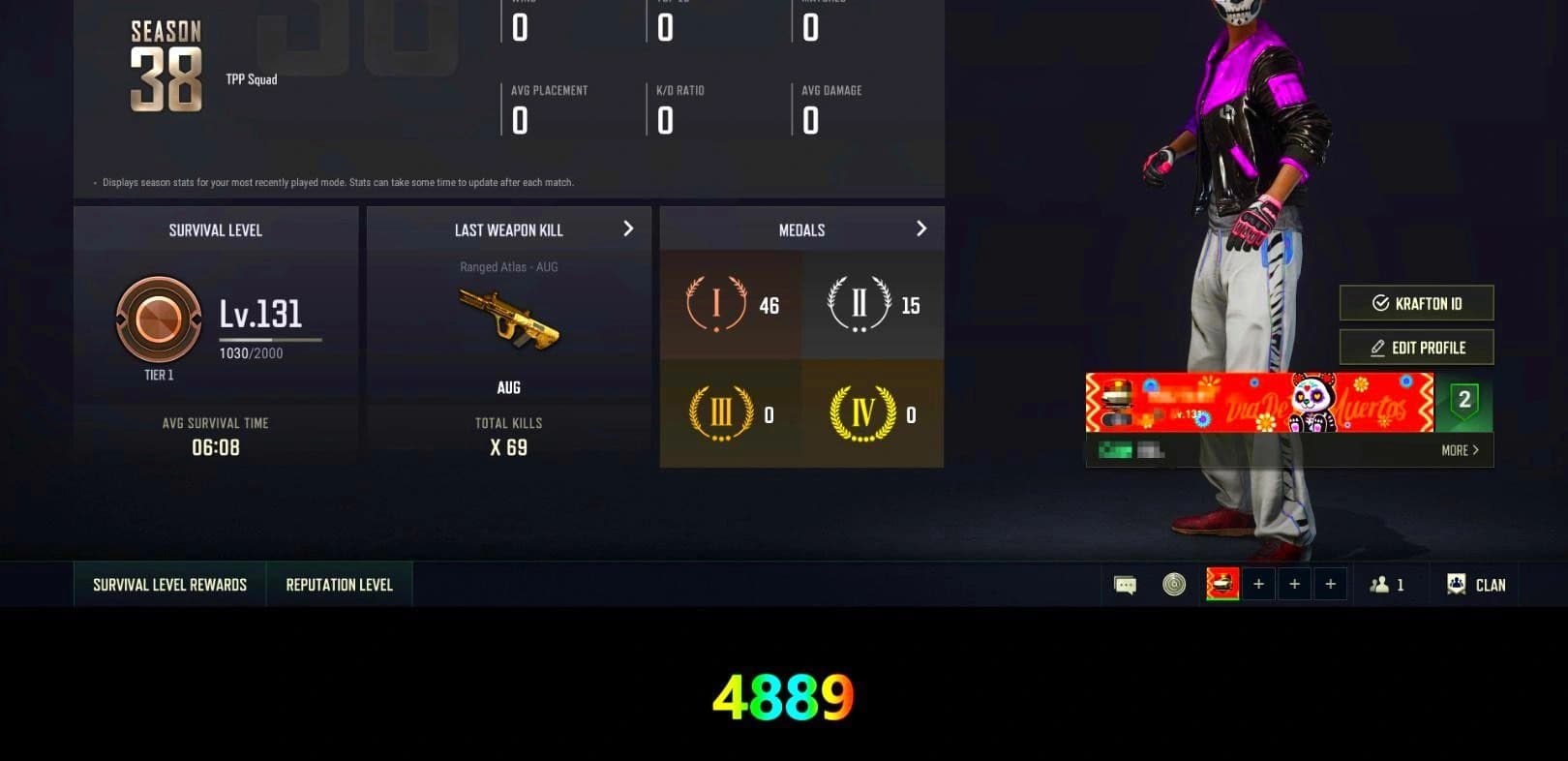 Hi-top Trainers (Red), «Cayenne Turbo GT» SUV, PLAYERUNKNOWN's Bandana, Heavy Fur Coat (Black), Polar Bear Feet, Rash Beixli Xtra Tough Jacket, Rash Beixli Xtra Tough Jacket, XingHun's Tiger Strike Jacket, XingHun's Tiger Strike Pants, Aixleft's Gaming Streamer Hoodie, XingHun's Tiger Strike Snow Glasses, Grizz's Mask - 1