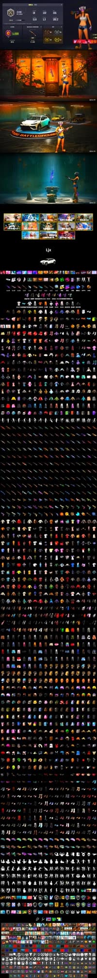 Emerald Smoke Grenade, Magenta Smoke Grenade, Yellow Fog of Fury — M79, Heybox Gloves, Duncan's Infiltrator Handwraps, Chamber of Triumph, Showroom, Winter Hideout, Weapons Shrine, Jonathan Kamau, Snow Glasses, 9S's Hairstyle, PGC 2021 Contingent Chaos Mask, Headset Bucket Hat, Demon Biker Horns, WackyJacky101's Jacket, Work Jacket, Polar Bear Feet, Rash Beixli Xtra Tough Jacket, Bunny Academy Sailor Gloves, Rash Beixli Xtra Tough Jacket, PML 2019 Phase 2 Jacket, PEL 2019 Phase 2 Jacket, PUBG X NEWJEANS DANIELLE SET, XingHun's Tiger Strike Jacket, XingHun's Tiger Strike Pants, NPL 2019 Phase 2 Jacket, PKL 2019 Phase 2 Jacket, Aixleft's Gaming Streamer Hoodie, Sideshow Bear Feet, LINE FRIENDS SALLY SET, XingHun's Tiger Strike Snow Glasses, XiongDi Hoodie, MET Asia Series Bomber Jacket, StreamerOne, Full Autumn — M416, Douyu Biker Jacket, Tactical Gloves, Grizz's Mask, 2018 PUBG ALL-STAR T-shirt (Korean), HUYA T-shirt, JiBaoBa, DOUYU T-shirt - 2