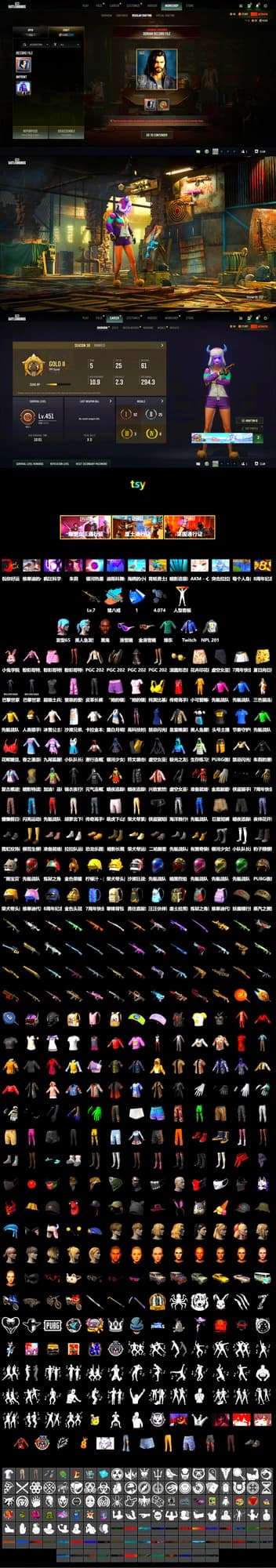 Zhu Bajie — M416 (Magenta Peach), Jonathan Kamau, Snow Glasses, Bunny Academy Sailor Gloves, NPL 2019 Phase 2 Jacket, StreamerOne, Full Autumn — M416, Grizz's Mask - 2