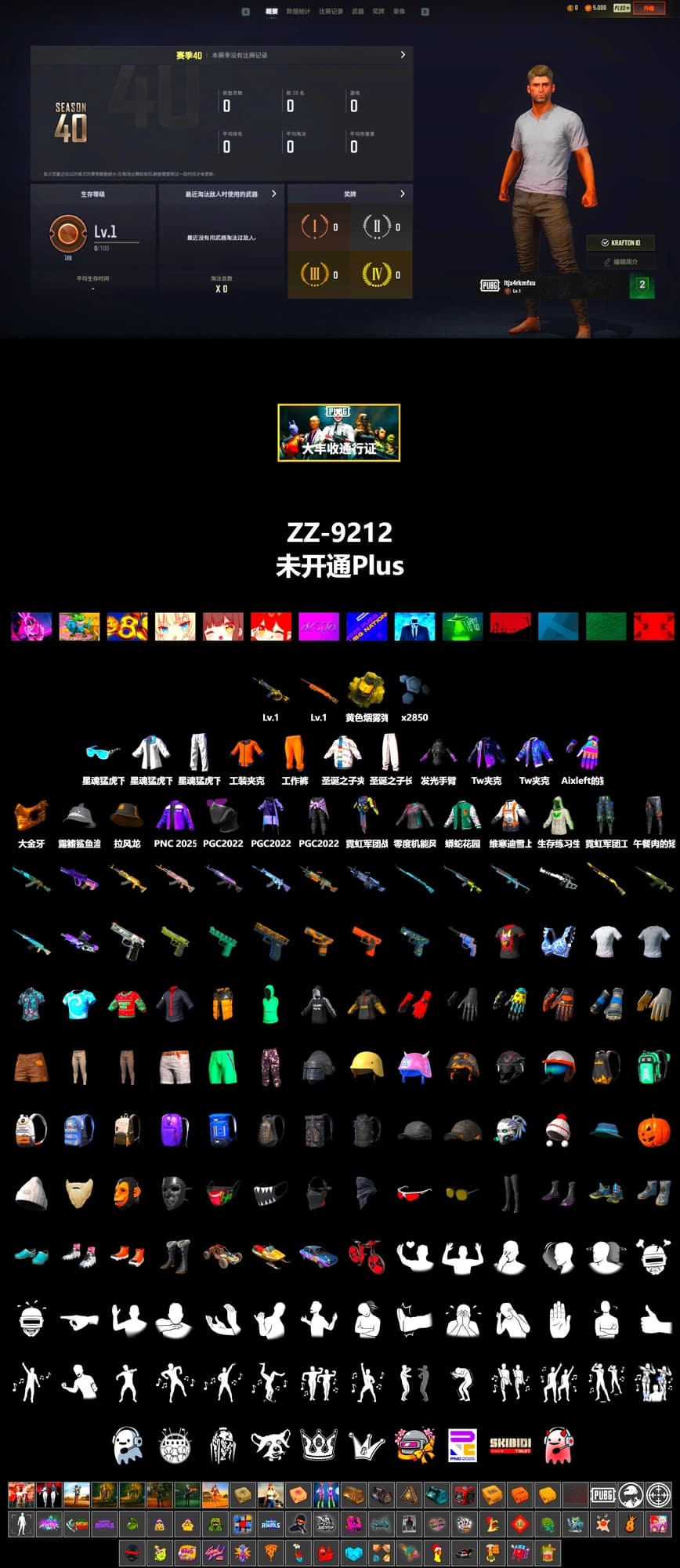 PGC 2021 Contingent Chaos Mask, Work Jacket, XingHun's Tiger Strike Jacket, XingHun's Tiger Strike Pants, Aixleft's Gaming Streamer Hoodie, XingHun's Tiger Strike Snow Glasses - 2