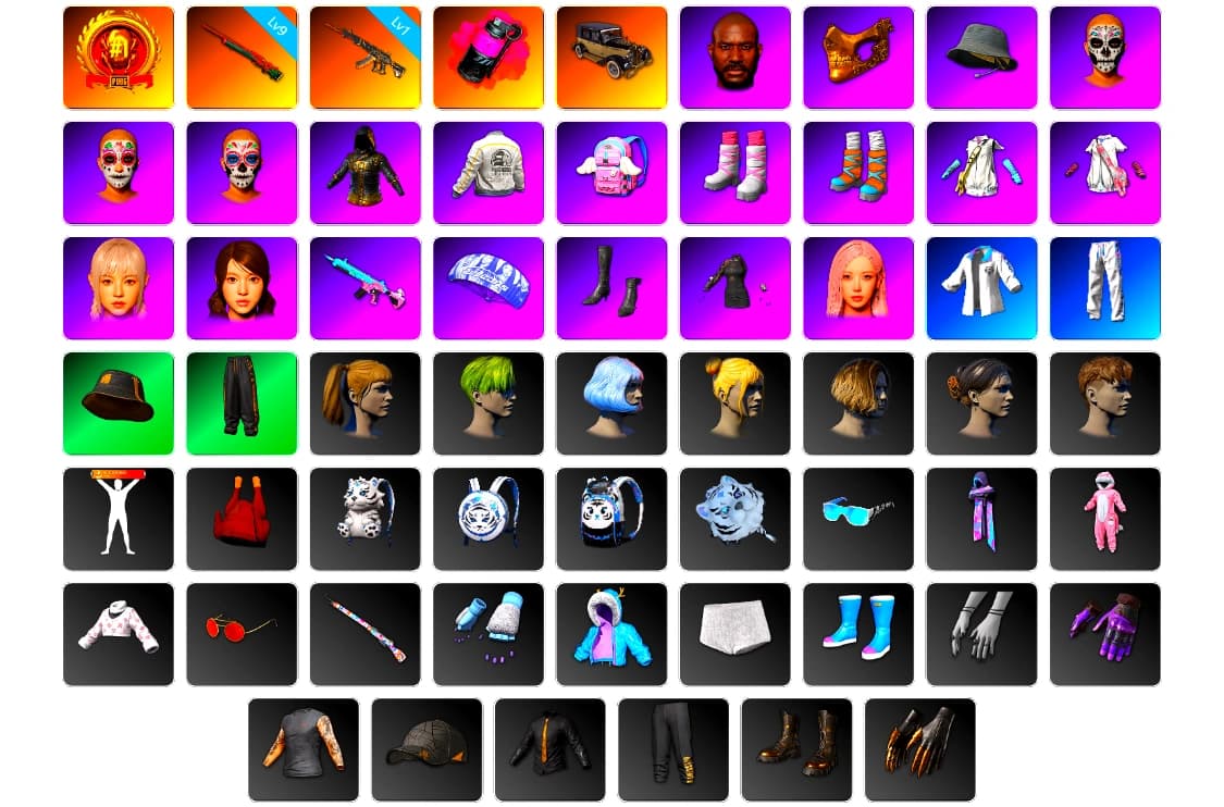 Magenta Smoke Grenade, Jonathan Kamau, PGC 2021 Contingent Chaos Mask, aespa Stage, Harley Quinn's Hair, Hairstyle PGI.S, PEL 2019 Phase 2 Jacket, PUBG x NewJeans HYEIN, PUBG X NEWJEANS DANIELLE SET, XingHun's Tiger Strike Jacket, XingHun's Tiger Strike Pants, aespa GISELLE - 1