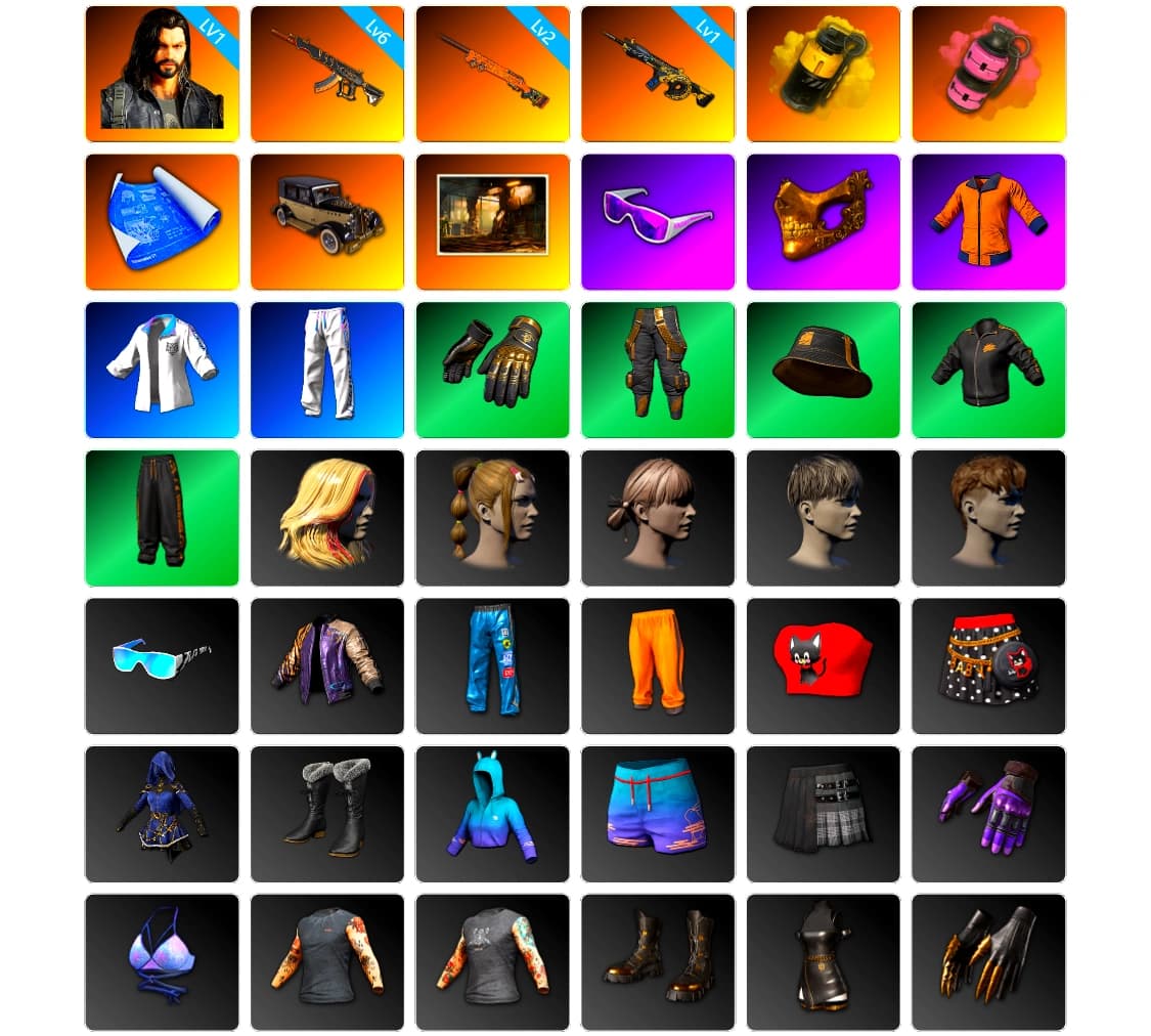 Yellow Smoke Grenade, Pink Smoke Grenade, Snow Glasses, PGC 2021 Contingent Chaos Mask, Desolate Warehouse, XingHun's Tiger Strike Jacket, XingHun's Tiger Strike Pants, Full Autumn — M416 - 1