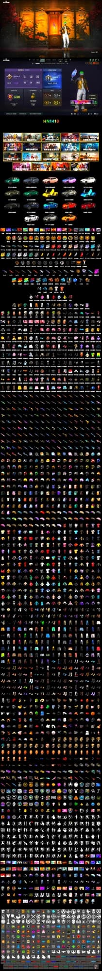 Douyu Biker Jacket, Azure Smoke Grenade, Orange Smoke Grenade, Coral Smoke Grenade, Blue Magical Mist — M79, Hi-top Trainers (Red), Shroud's Gloves, PGI Title Wraps, Harley Quinn's Hair, The Joker's Hair, «911 Carrera GTS» Sports Car, «Chiron» Sports Car, «McLaren GT Elite» Sports Car, «V12 Vantage Roadster» Sports Car, «DBX707» SUV, Weapons Shrine, Ashek's AKM, Jonathan Kamau, 9S's Hairstyle, Snow Glasses, PGC 2021 Contingent Chaos Mask, Demon Biker Horns, The Joker's Hair, PLAYERUNKNOWN's Bandana, Heavy Fur Coat (Black), Polar Bear Feet, Rash Beixli Xtra Tough Jacket, aespa Stage, Harley Quinn's Hair, Hairstyle PGI.S, Rash Beixli Xtra Tough Jacket, Pirate KIM's M416, Pirate KIM's SKS, Harley Quinn's Makeup, Shroud's Varsity Jacket, PGI 2018 «Four Angry Men» Hoodie, XingHun's Tiger Strike Jacket, XingHun's Tiger Strike Pants, NPL 2019 Phase 2 Jacket, PKL 2019 Phase 2 Jacket, «DBX707» SUV, shroud's M16A4, Sideshow Bear Feet, NH-Esports Jacket, StreamerOne, Full Autumn — M416, aespa WINTER, PGI.S Colorshift — Beryl M762, NH-ESPORTS - Beryl M762, Bengal Blade - SCAR-L, Pigff's DBS, Forever's S1897, Blue Thunder Gloves, Crash Test Handwraps, shroud's Cloth Mask, PGI T-Shirt, HUYA T-shirt, DOUYU T-shirt, Zerator's Pleated Skirt, «Panigale V4 S (Ducati Red)» Motorcycle - 2