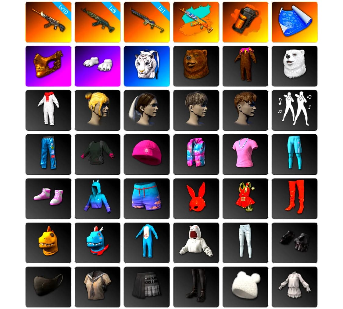 Orange Smoke Grenade, PGC 2021 Contingent Chaos Mask, Polar Bear Feet, Sideshow Bear Feet - 2