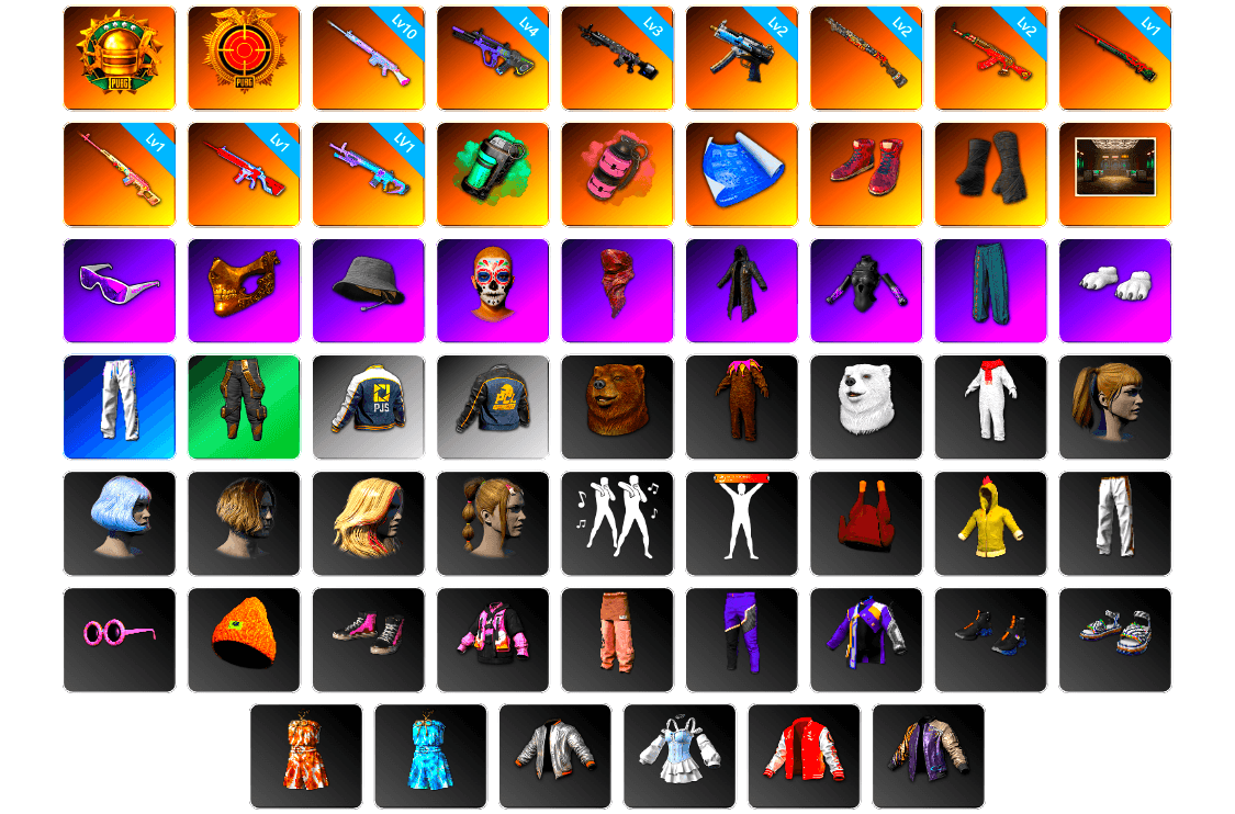Rest in Pink — Dragunov [1], Teal Smoke Grenade, Pink Smoke Grenade, Hi-top Trainers (Red), Duncan's Infiltrator Handwraps, Snow Glasses, PGC 2021 Contingent Chaos Mask, PLAYERUNKNOWN's Bandana, Heavy Fur Coat (Black), Polar Bear Feet, Harley Quinn's Hair, XingHun's Tiger Strike Pants, PJS 2019 Phase 2 Jacket, Exquisite Pants, StreamerOne, DOUYU T-shirt, Sideshow Bear Feet - 1