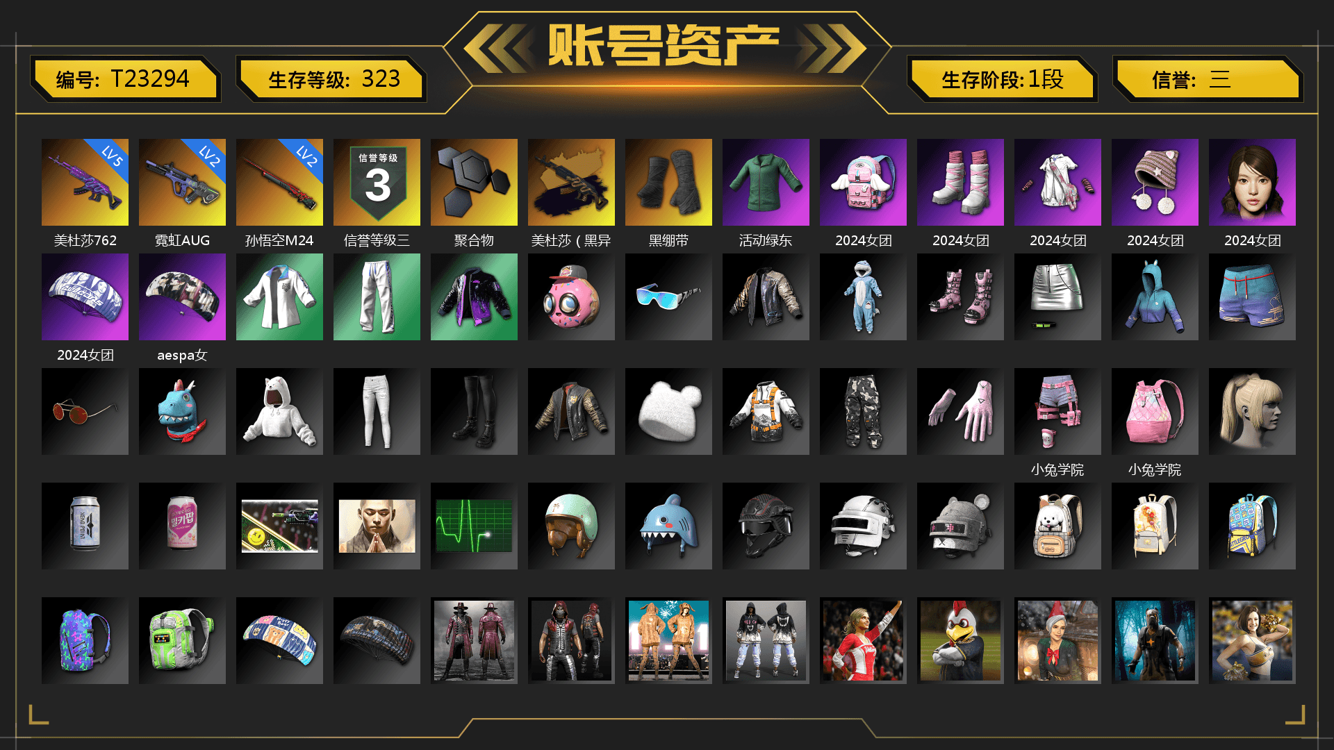 Medusa — Beryl M762 (Gold Charcoal), Duncan's Infiltrator Handwraps, Pubg X Newjeans, Aespa, XingHun's Tiger Strike Jacket, XingHun's Tiger Strike Pants - 1