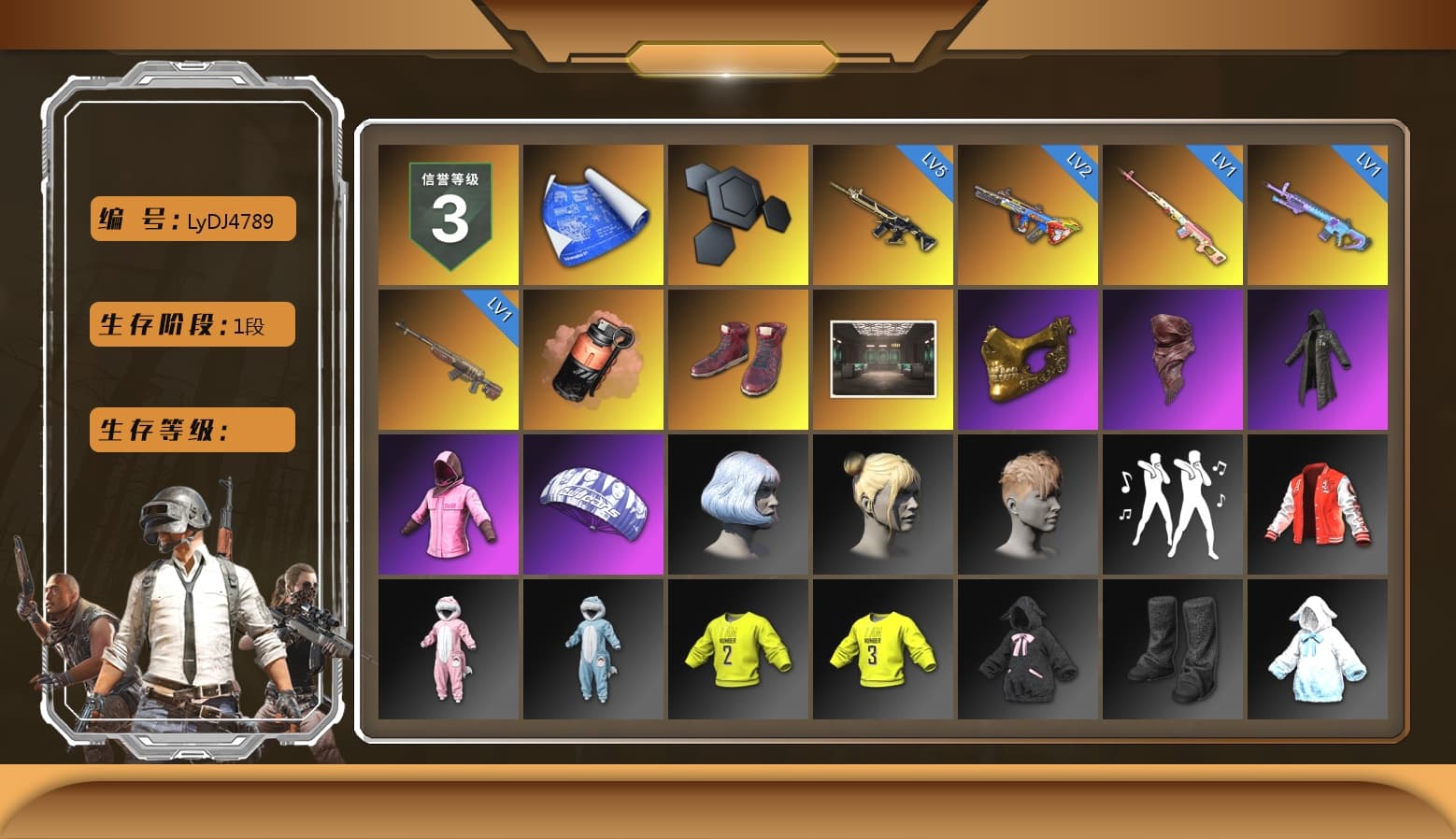 Rest in Pink — Dragunov [1], Coral Smoke Grenade, PGC 2021 Contingent Chaos Mask, Hi-top Trainers (Red), PLAYERUNKNOWN's Bandana, Heavy Fur Coat (Black), Rash Beixli Xtra Tough Jacket, Rash Beixli Xtra Tough Jacket - 1