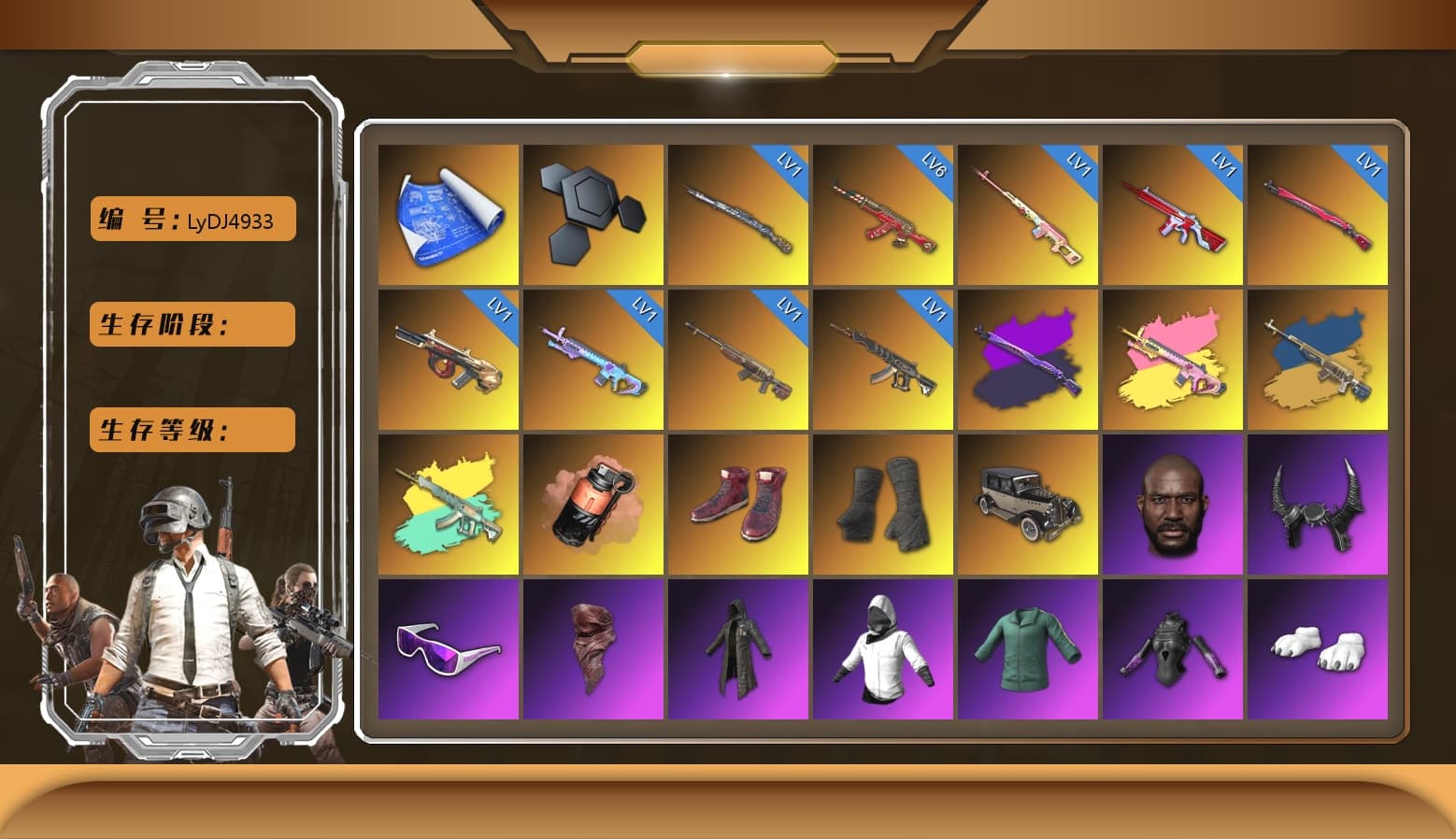 Rest in Pink — Dragunov [1], Coral Smoke Grenade, Jonathan Kamau, Snow Glasses, Demon Biker Horns, Hi-top Trainers (Red), Duncan's Infiltrator Handwraps, PLAYERUNKNOWN's Bandana, Heavy Fur Coat (Black), Polar Bear Feet, Harley Quinn's Hair, Sideshow Bear Feet, XiongDi Hoodie, StreamerOne, Full Autumn — M416 - 1