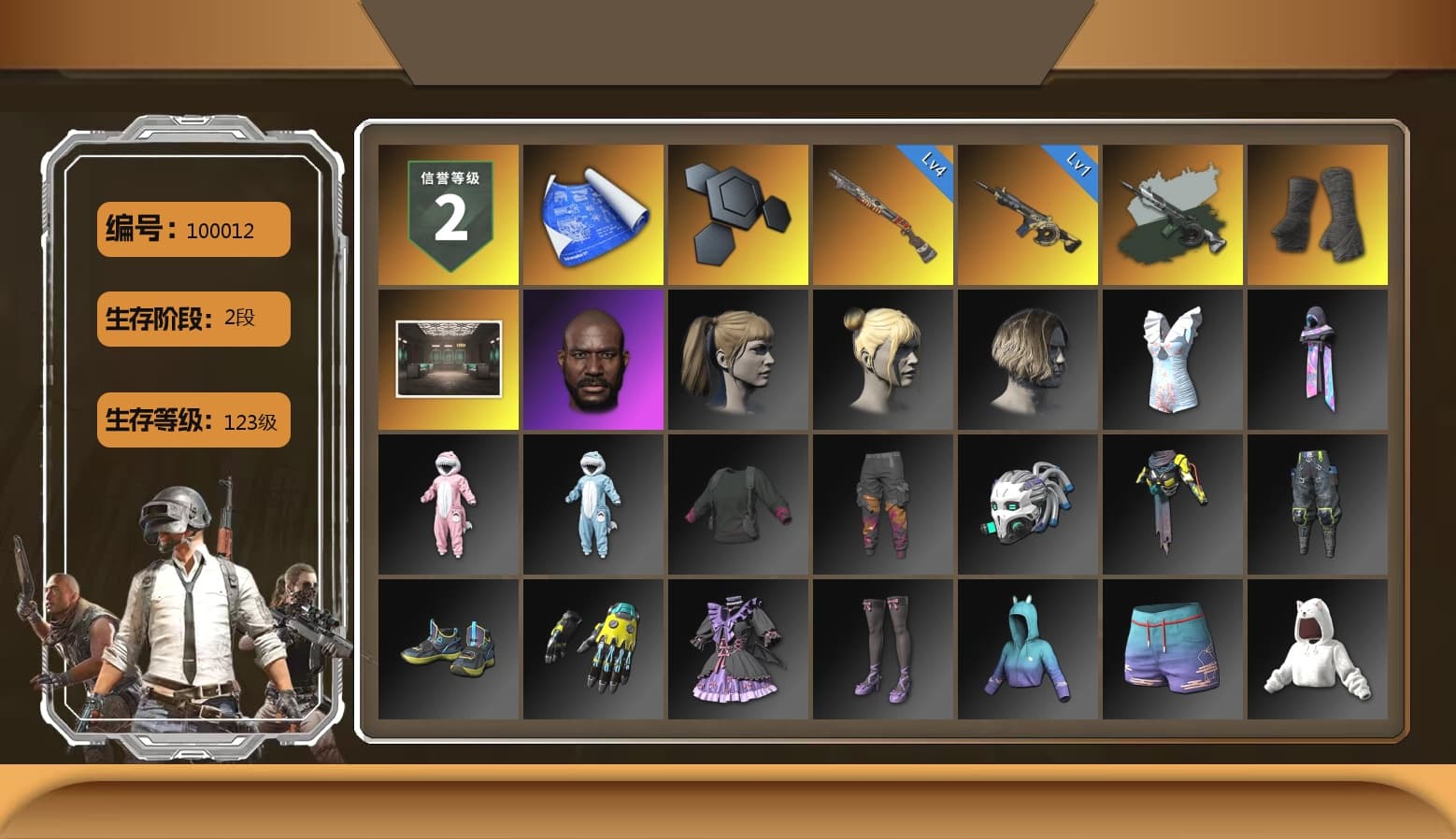 Time Keeper - M416 (Gray Green), Duncan's Infiltrator Handwraps, Jonathan Kamau, Harley Quinn's Hair - 1