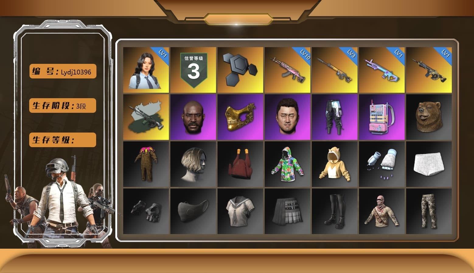 Time Keeper - M416 (Gray Green), Jonathan Kamau, PGC 2021 Contingent Chaos Mask, Sideshow Bear Feet, Full Autumn — M416, PGI.S Colorshift — Beryl M762 - 1