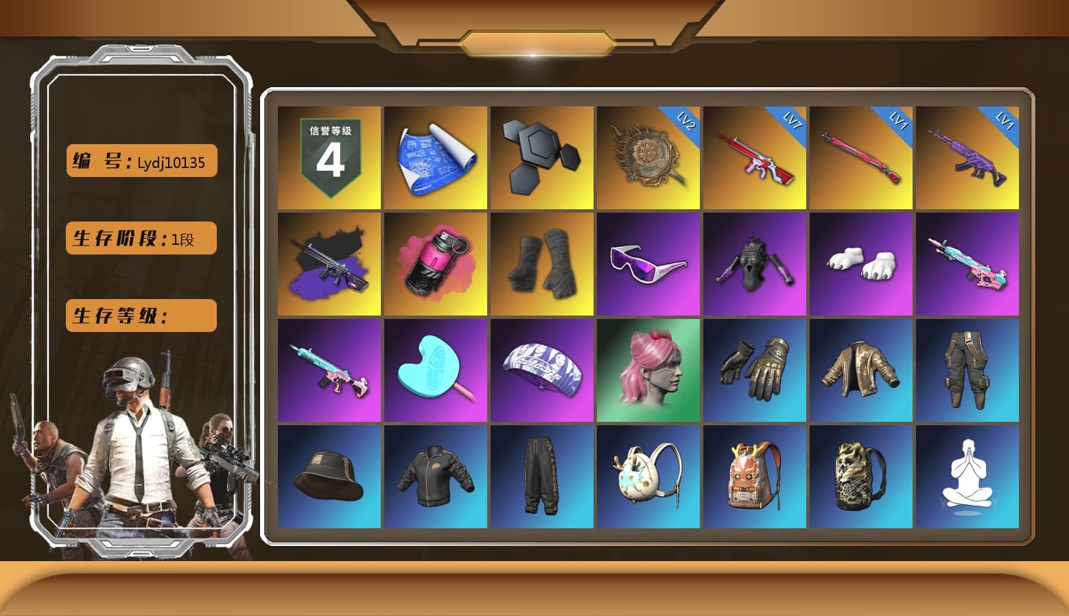 Magenta Smoke Grenade, Duncan's Infiltrator Handwraps, Snow Glasses, Polar Bear Feet, HUYA T-shirt - 1