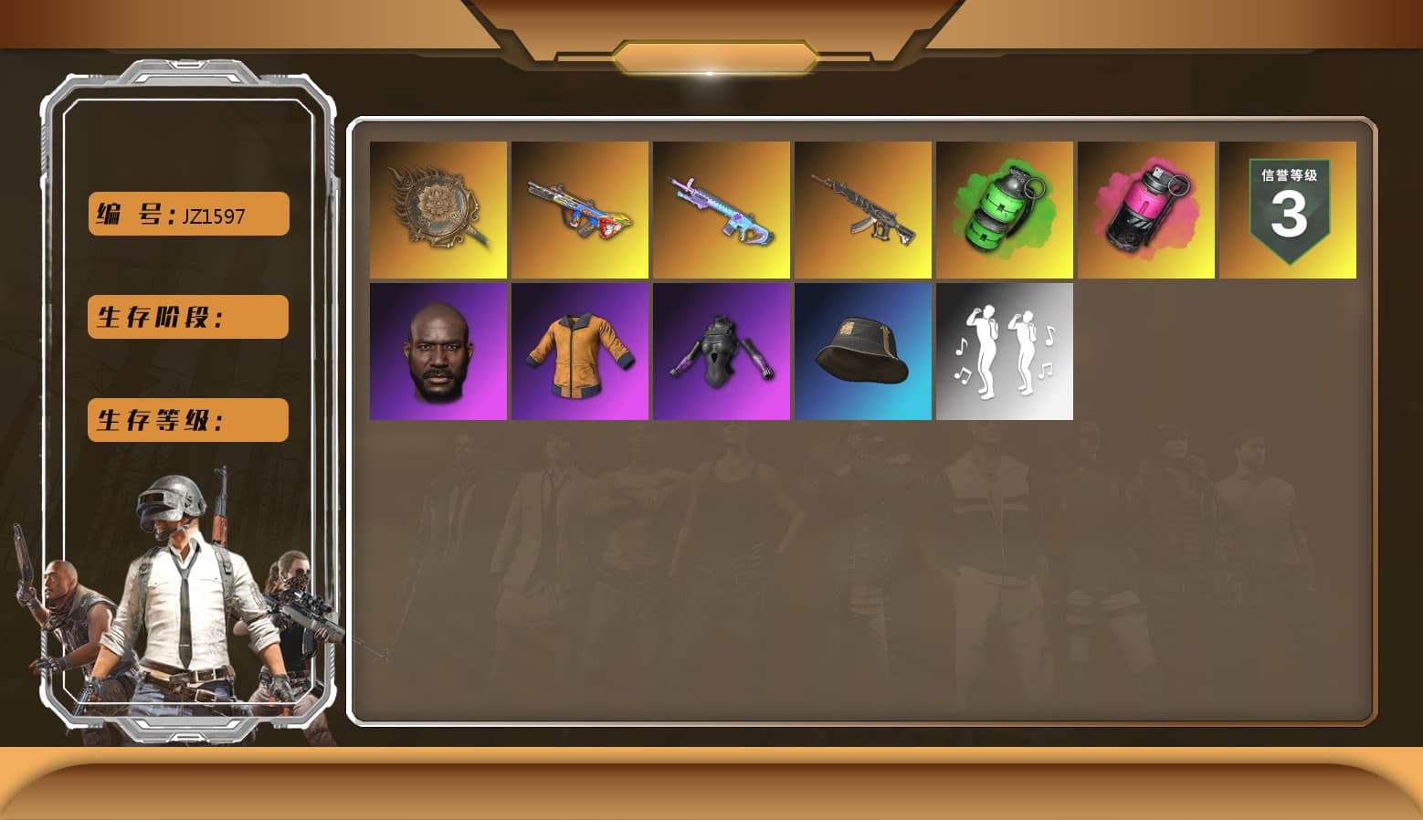 Emerald Smoke Grenade, Demon's Touch — ACE32 [1], Bumper Blaster — AUG, Tang Sanzang — Pan, Hocus Focus — Mk12, Jonathan Kamau, Magenta Smoke Grenade - 1