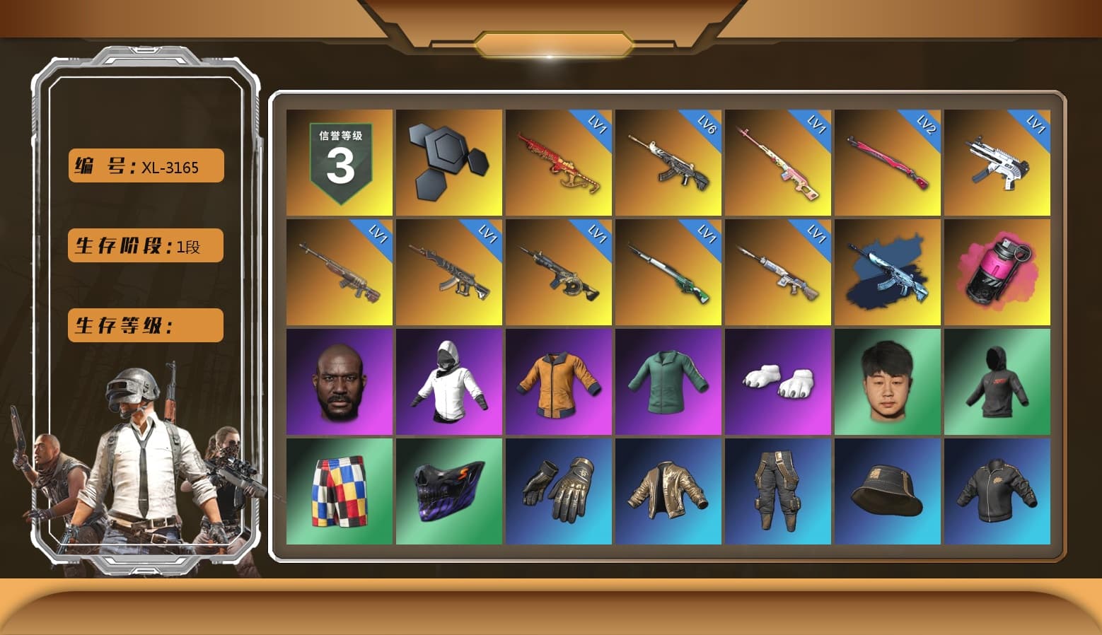 Rest in Pink — Dragunov [1], Magenta Smoke Grenade, Jonathan Kamau, Polar Bear Feet, Harley Quinn's Hair, NPL 2019 Phase 2 Jacket, PJS 2019 Phase 2 Jacket, Exquisite Pants, Sha Wujing's Shorts, StreamerOne, Full Autumn — M416, Diva Glasses (White) - 1