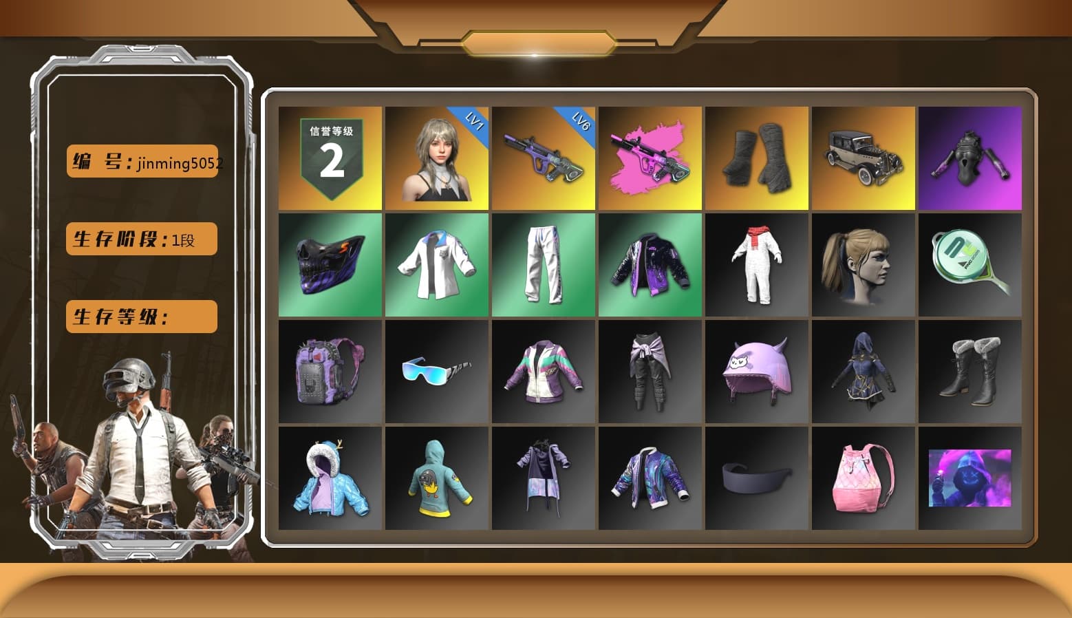 Duncan's Infiltrator Handwraps, Harley Quinn's Hair, XingHun's Tiger Strike Jacket, XingHun's Tiger Strike Pants - 1