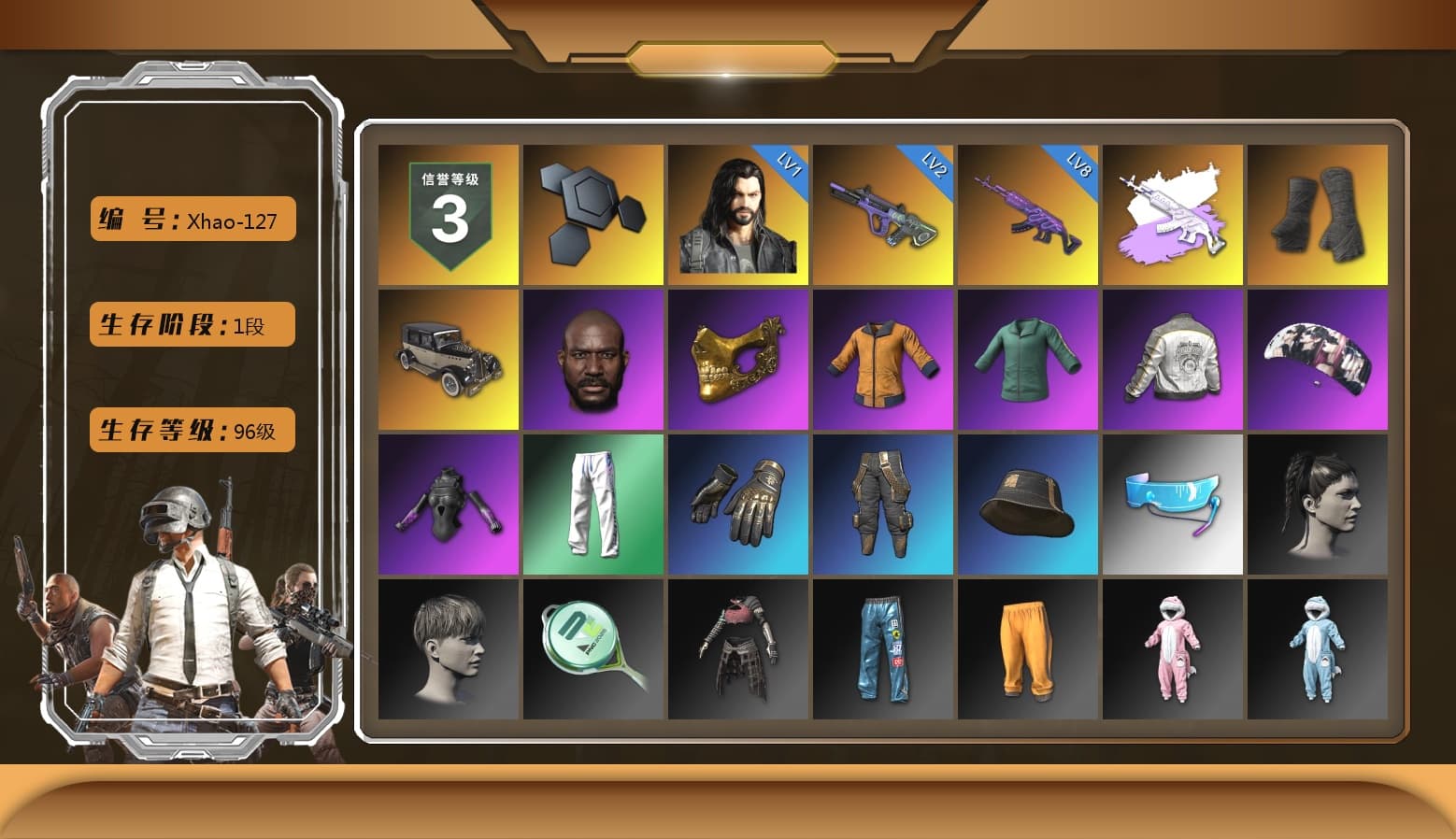 Medusa — Beryl M762 (Gray Purple), Duncan's Infiltrator Handwraps, Jonathan Kamau, PGC 2021 Contingent Chaos Mask, Aespa, PML 2019 Phase 2 Jacket, XingHun's Tiger Strike Pants - 1