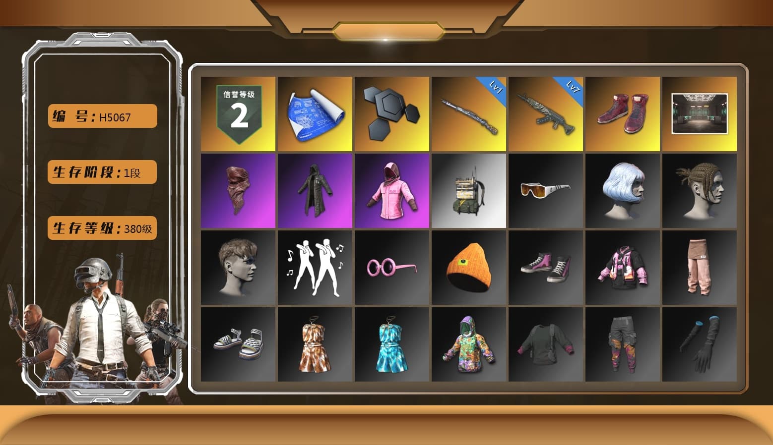 «Cayenne Turbo GT» SUV, Azure Dragon — Beryl M762, Danucd's Gloves, PGC 2021 Contingent Chaos Mask, Rash Beixli Xtra Tough Jacket, Rash Beixli Xtra Tough Jacket, Final Serenade — M24 - 1