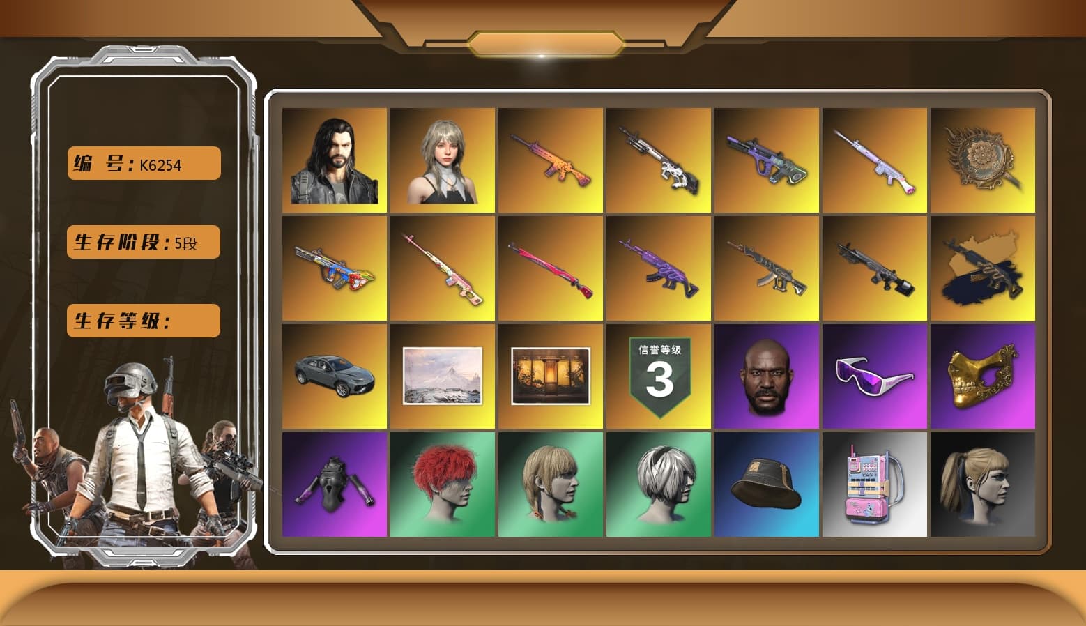 Rest in Pink — Dragunov [1], Glasya, Dorian, PGC 2022 Tac-Tech Shirt, Harley Quinn's Hair, Jonathan Kamau, PGC 2021 Contingent Chaos Mask, Snow Glasses - 1