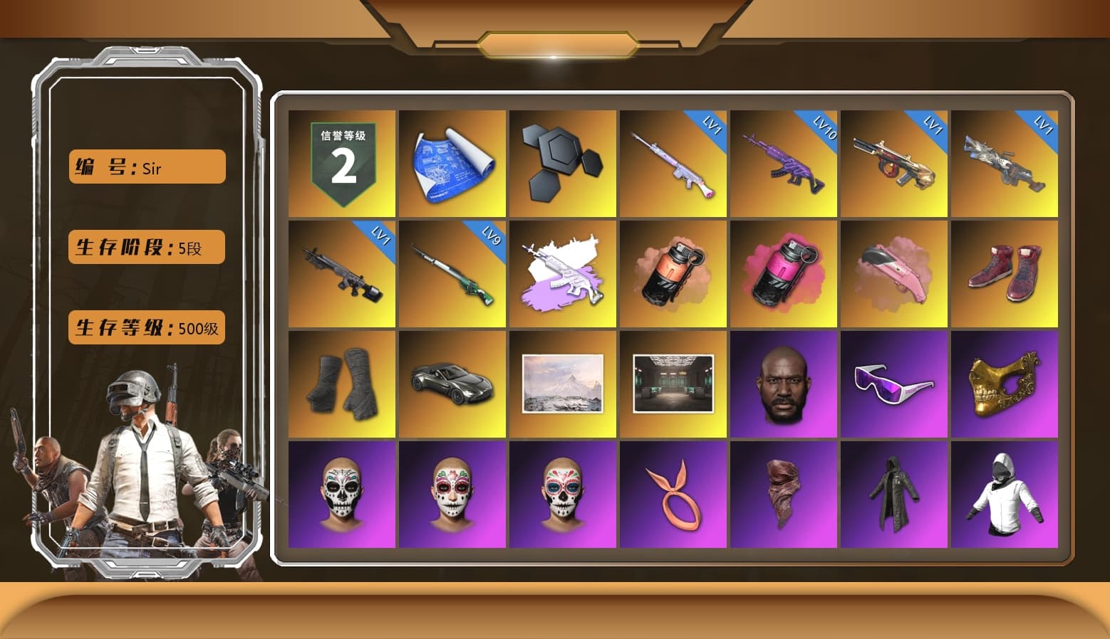 Medusa — Beryl M762 (Gray Purple), Coral Smoke Grenade, Magenta Smoke Grenade, Hi-top Trainers (Red), Duncan's Infiltrator Handwraps, «V12 Vantage Roadster» Sports Car, Jonathan Kamau, Snow Glasses, PGC 2021 Contingent Chaos Mask, PLAYERUNKNOWN's Bandana, Heavy Fur Coat (Black), Rash Beixli Xtra Tough Jacket, Aespa, Harley Quinn's Hair, Hairstyle PGI.S, Rash Beixli Xtra Tough Jacket, PEL 2019 Phase 2 Jacket, XingHun's Tiger Strike Jacket, XingHun's Tiger Strike Pants, PJS 2019 Phase 2 Jacket, Sideshow Bear Feet, XiongDi Hoodie, Sha Wujing's Shorts, StreamerOne, Full Autumn — M416, DOUYU T-shirt, «DBX707» SUV - 1