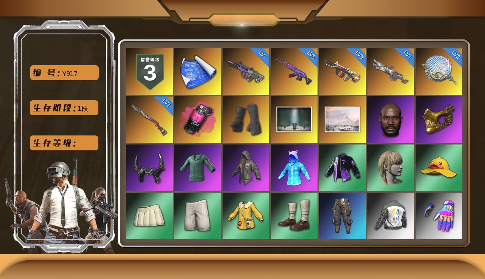Magenta Smoke Grenade, Duncan's Infiltrator Handwraps, Jonathan Kamau, PGC 2021 Contingent Chaos Mask, Demon Biker Horns, Harley Quinn's Hair, NPL 2019 Phase 2 Jacket, XiongDi Hoodie, StreamerOne, Diva Glasses (White) - 1
