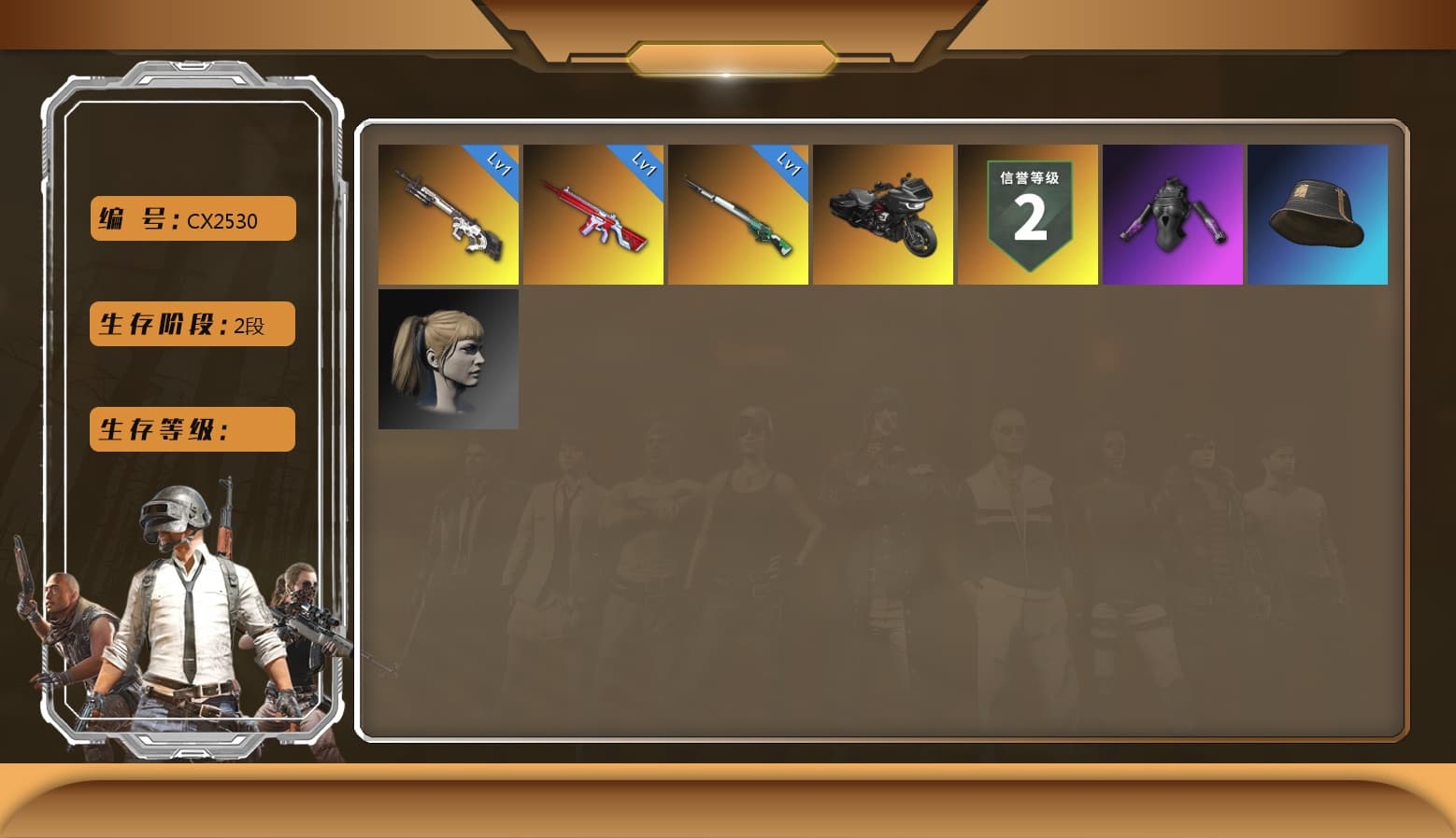 No Signal — M416, Cyber Threat — Mk12, Harley Quinn's Hair, Cosmic Caliber - Kar98k - 1