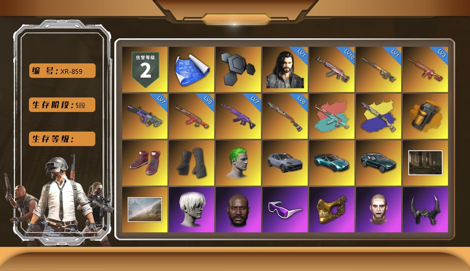 Orange Smoke Grenade, Hi-top Trainers (Red), Duncan's Infiltrator Handwraps, The Joker's Hair, «Cayenne Turbo GT» SUV, «V12 Vantage Roadster (Luxe)» Sports Car, «DBX707» SUV, 9S's Hairstyle, Jonathan Kamau, Snow Glasses, PGC 2021 Contingent Chaos Mask, The Joker's Hair, Demon Biker Horns, PLAYERUNKNOWN's Bandana, Heavy Fur Coat (Black), Rash Beixli Xtra Tough Jacket, Polar Bear Feet, Nier, Harley Quinn's Hair, Hairstyle PGI.S, Rash Beixli Xtra Tough Jacket, PML 2019 Phase 2 Jacket, XingHun's Tiger Strike Jacket, XingHun's Tiger Strike Pants, PJS 2019 Phase 2 Jacket, «DBX707» SUV, Sideshow Bear Feet, Exquisite Pants, MET Asia Series Distressed Jeans, StreamerOne, GPT 2025 Four Angry Men Jacket, «Panigale V4 S (Ducati Red)» Motorcycle, Festive Gloves (Red), Blue Thunder Gloves - 1