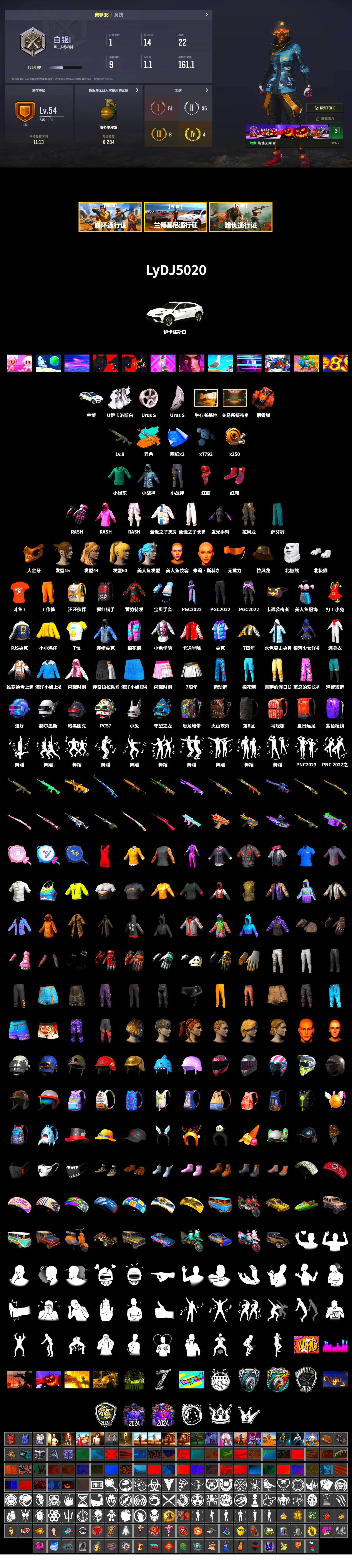 Coral Smoke Grenade, Hi-top Trainers (Red), PGC 2021 Contingent Chaos Mask, PLAYERUNKNOWN's Bandana, Heavy Fur Coat (Black), Polar Bear Feet, Rash Beixli Xtra Tough Jacket, Rash Beixli Xtra Tough Jacket, PJS 2019 Phase 2 Jacket, Sideshow Bear Feet, XiongDi Hoodie, DOUYU T-shirt - 2