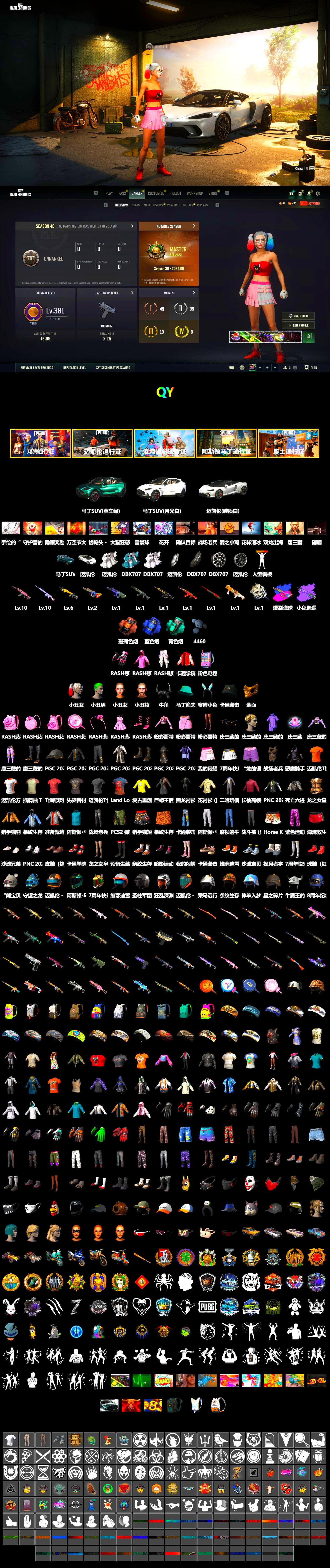 Blue Smoke Grenade, Coral Smoke Grenade, Teal Smoke Grenade, Harley Quinn's Hair, The Joker's Hair, «DBX707» SUV, PGC 2021 Contingent Chaos Mask, Demon Biker Horns, The Joker's Hair, Rash Beixli Xtra Tough Jacket, Rash Beixli Xtra Tough Jacket, Harley Quinn's Makeup, «DBX707» SUV - 2