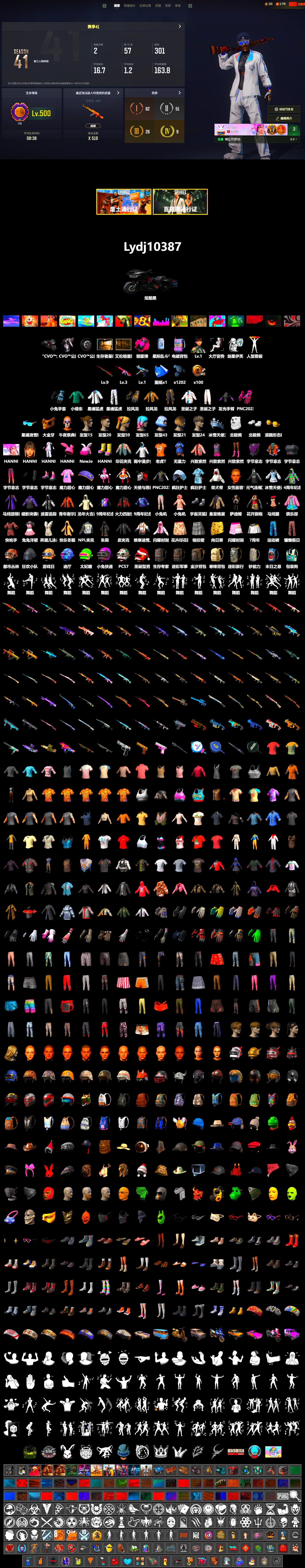 Magenta Smoke Grenade, PGC 2021 Contingent Chaos Mask, Polar Bear Feet, Nostalgia, XingHun's Tiger Strike Jacket, XingHun's Tiger Strike Pants, NPL 2019 Phase 2 Jacket, Sideshow Bear Feet - 2