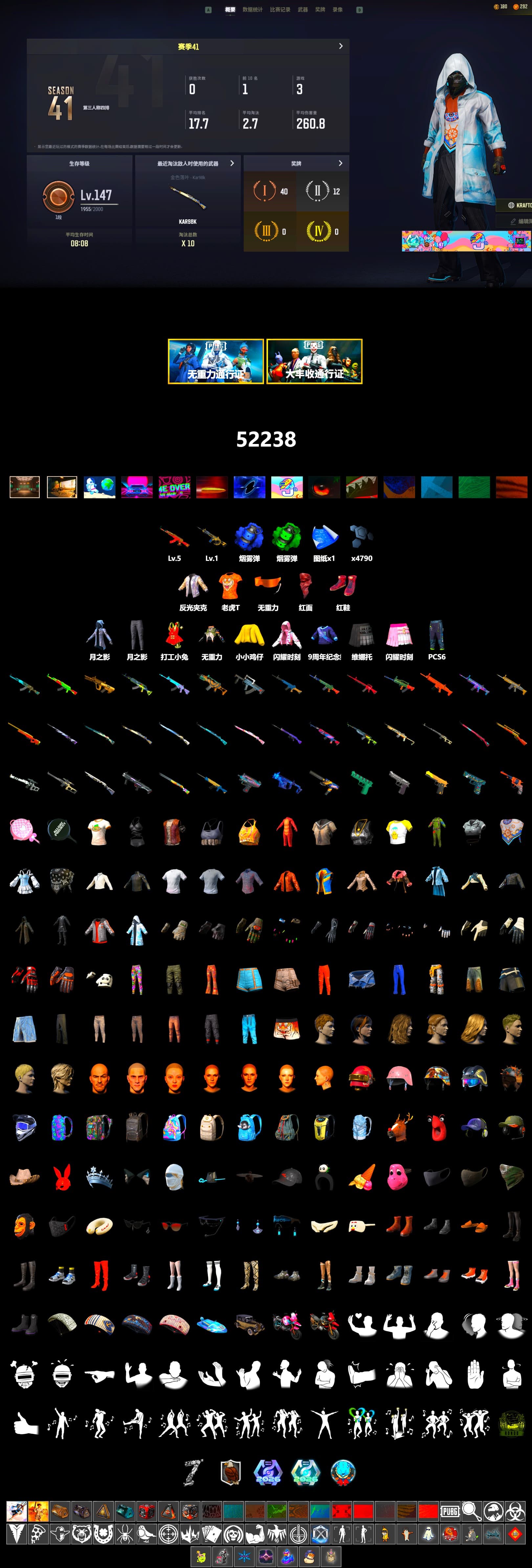 Blue Smoke Grenade, Emerald Smoke Grenade, Hi-top Trainers (Red), PLAYERUNKNOWN's Bandana, Heavy Fur Coat (Black) - 2