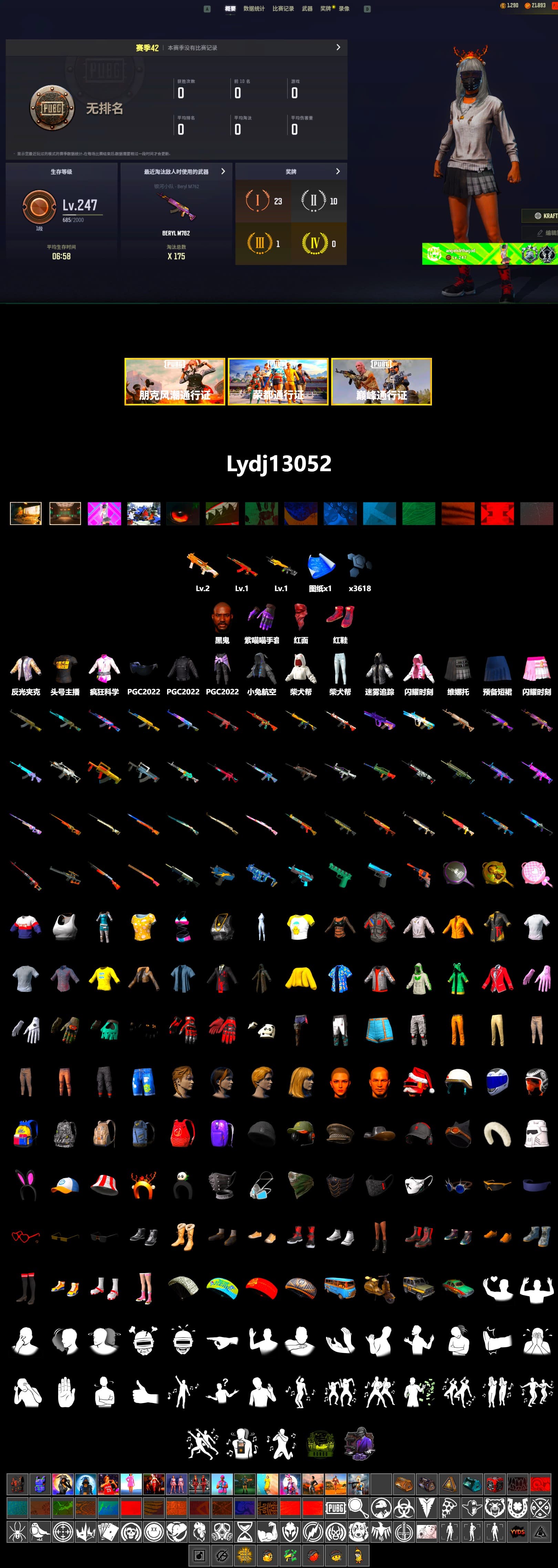 Hi-top Trainers (Red), Jonathan Kamau, PLAYERUNKNOWN's Bandana, Heavy Fur Coat (Black), StreamerOne, Full Autumn — M416, GLL Grand Slam Sweatshirt - 2