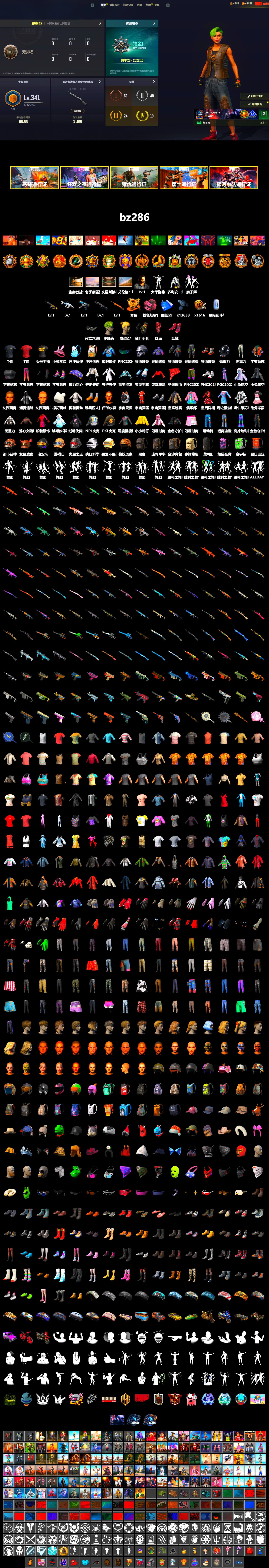 Void — Pan (Yellow Orange), Hi-top Trainers (Red), Break's Gloves, PLAYERUNKNOWN's Bandana, Heavy Fur Coat (Black), Hairstyle PGI.S, NPL 2019 Phase 2 Jacket, PKL 2019 Phase 2 Jacket, StreamerOne, Full Autumn — M416, Sacriel's Kar98k, Festive Gloves (Red), Esports Chicken Dinner Shirt - 2