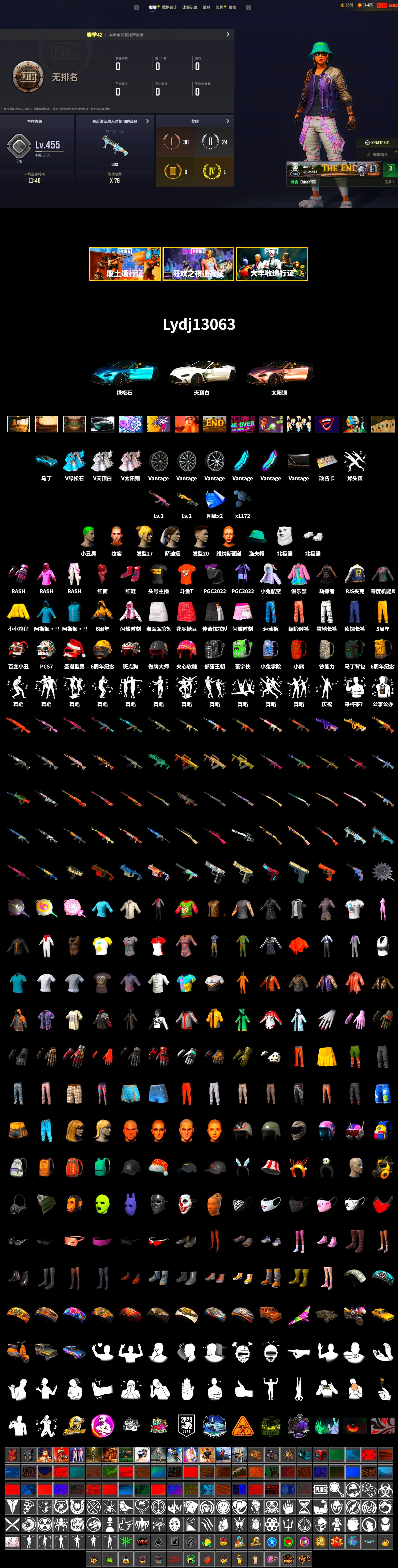 Hi-top Trainers (Red), The Joker's Hair, «V12 Vantage Roadster (Luxe)» Sports Car, The Joker's Hair, PLAYERUNKNOWN's Bandana, Heavy Fur Coat (Black), Polar Bear Feet, Rash Beixli Xtra Tough Jacket, Rash Beixli Xtra Tough Jacket, PJS 2019 Phase 2 Jacket, StreamerOne, DOUYU T-shirt, «DBX707» SUV - 2