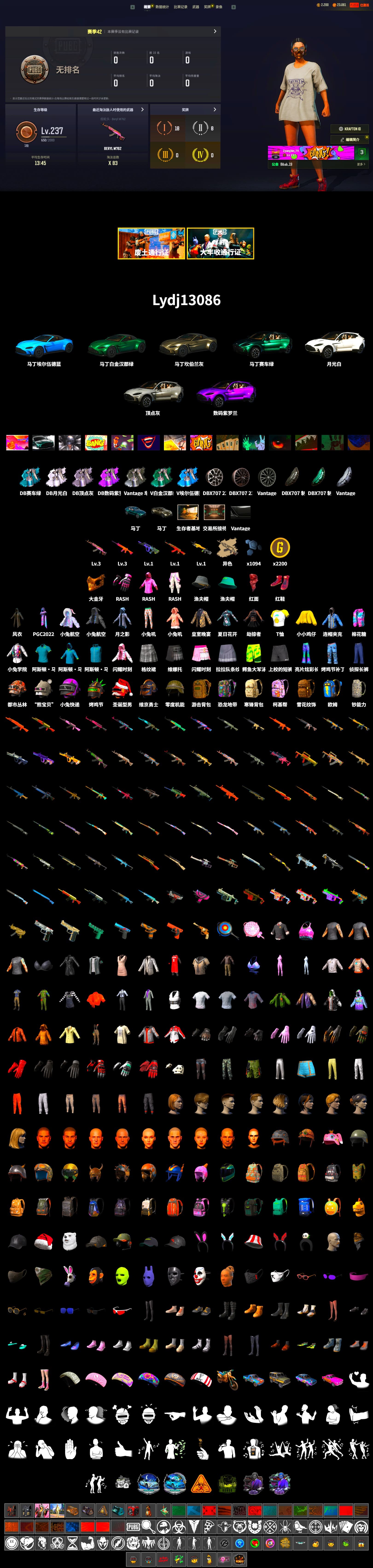 Hi-top Trainers (Red), «V12 Vantage Roadster» Sports Car, «DBX707» SUV, PGC 2021 Contingent Chaos Mask, PLAYERUNKNOWN's Bandana, Heavy Fur Coat (Black), Rash Beixli Xtra Tough Jacket, Rash Beixli Xtra Tough Jacket, «DBX707» SUV - 2