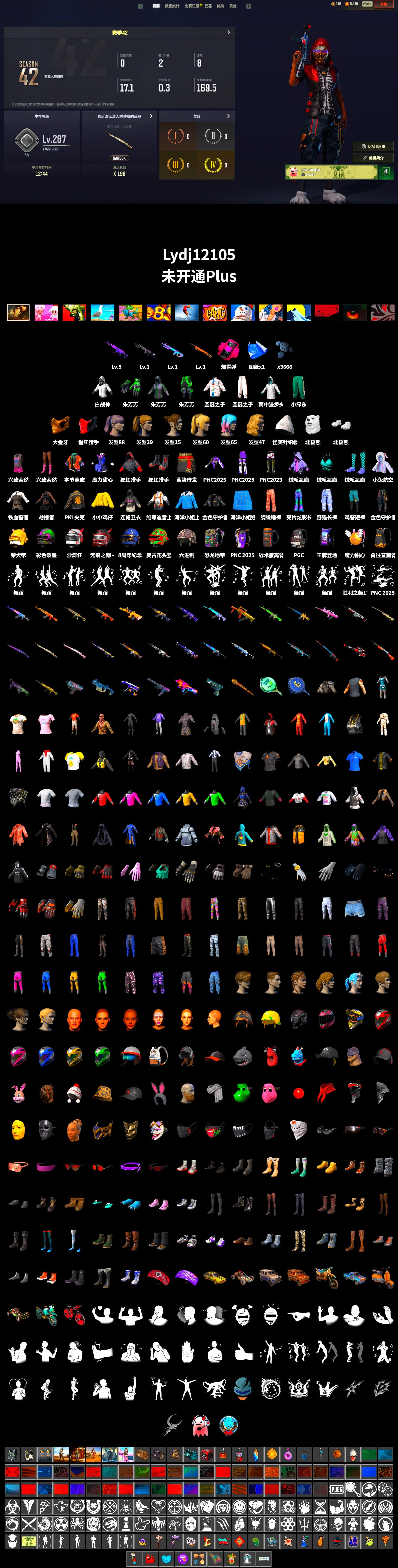 Magenta Smoke Grenade, PGC 2021 Contingent Chaos Mask, Polar Bear Feet, Harley Quinn's Hair, PKL 2019 Phase 2 Jacket, XiongDi Hoodie, Sha Wujing's Shorts, Training Jacket (Green) - 2