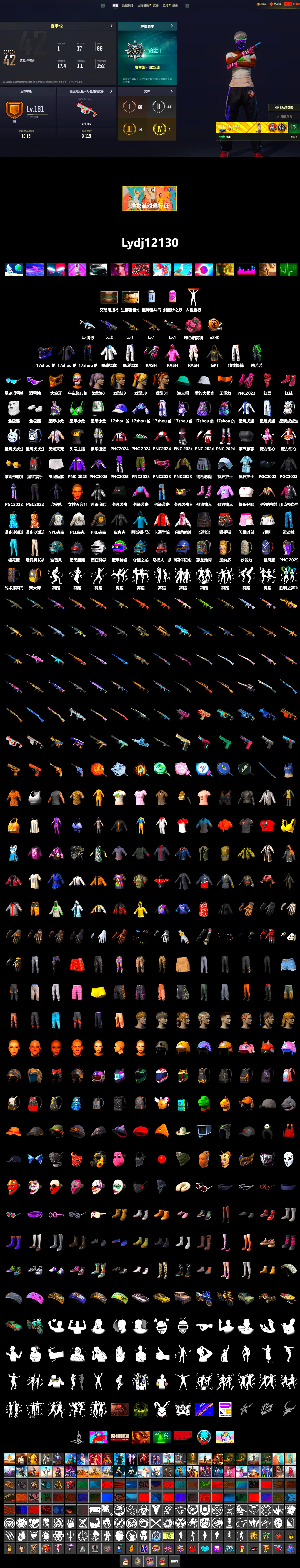 Hi-top Trainers (Red), Snow Glasses, PGC 2021 Contingent Chaos Mask, PLAYERUNKNOWN's Bandana, Heavy Fur Coat (Black), Polar Bear Feet, Rash Beixli Xtra Tough Jacket, Harley Quinn's Hair, Rash Beixli Xtra Tough Jacket, PEL 2019 Phase 2 Jacket, XingHun's Tiger Strike Jacket, XingHun's Tiger Strike Pants, NPL 2019 Phase 2 Jacket, PKL 2019 Phase 2 Jacket, Exquisite Pants, StreamerOne, «Panigale V4 S (Ducati Red)» Motorcycle, Diva Glasses (White), «DBX707» SUV - 2