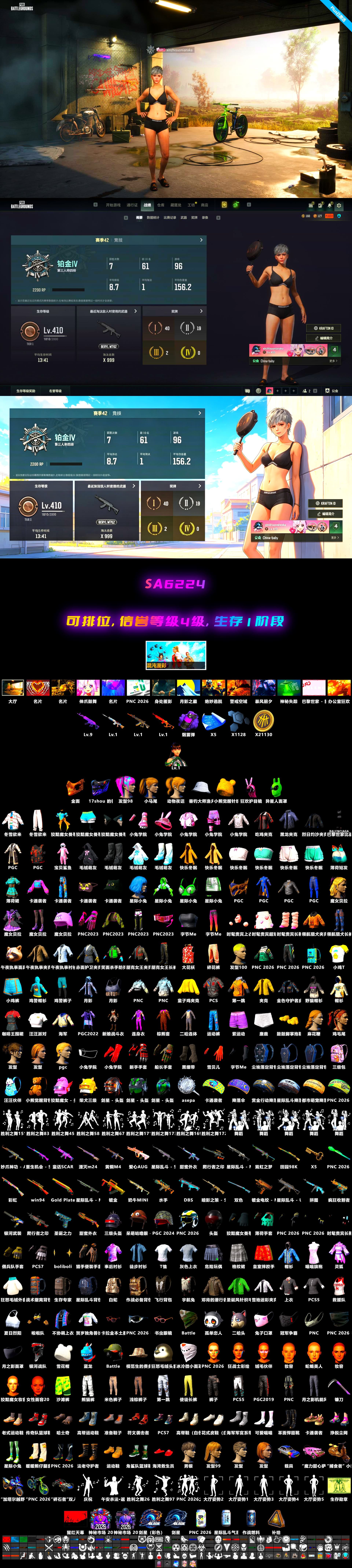 Medusa — Beryl M762, Yule Sleigh — Mini14, Harley Quinn's Hair, PGC 2021 Contingent Chaos Mask, Purple Smoke Grenade, Demon's Touch — ACE32, EVE - 2
