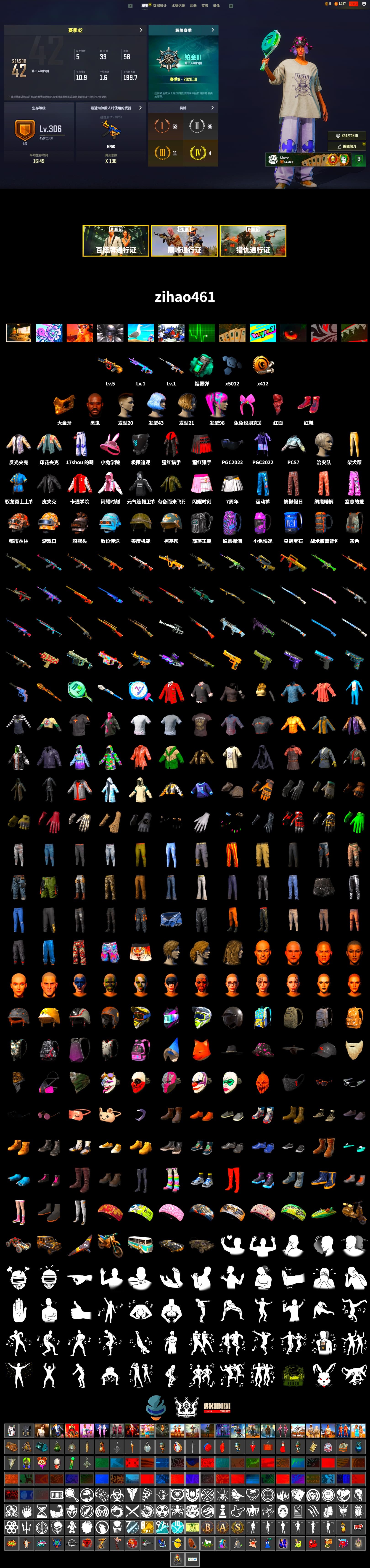 Teal Smoke Grenade, Hi-top Trainers (Red), Jonathan Kamau, PGC 2021 Contingent Chaos Mask, PLAYERUNKNOWN's Bandana, Heavy Fur Coat (Black), Full Autumn — M416, Crash Test Handwraps - 2