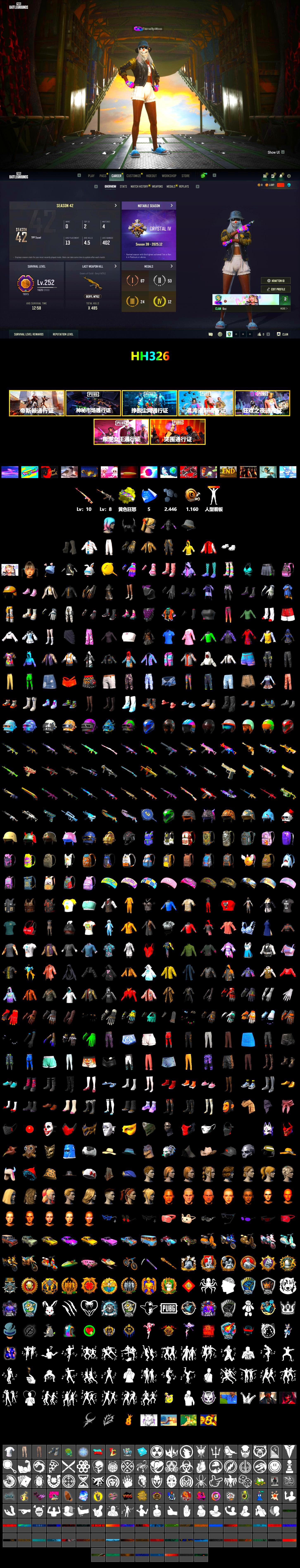 Rest in Pink — Dragunov [MAX], Yellow Fog of Fury — M79, Duncan's Infiltrator Handwraps, Demon Biker Horns, Pubg X Newjeans, Polar Bear Feet - 2