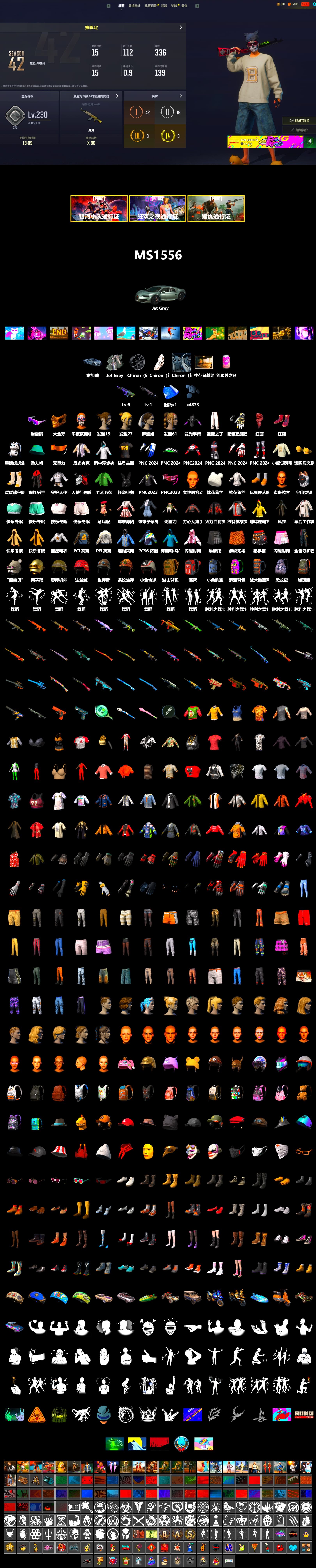 Hi-top Trainers (Red), Snow Glasses, PGC 2021 Contingent Chaos Mask, PLAYERUNKNOWN's Bandana, Heavy Fur Coat (Black), PEL 2019 Phase 2 Jacket, Sideshow Bear Feet, StreamerOne - 2