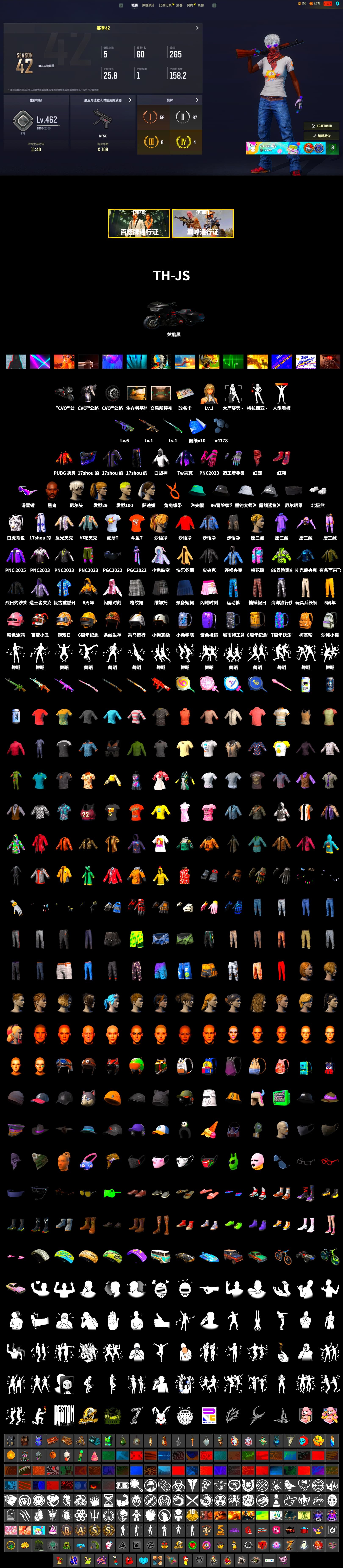 Hi-top Trainers (Red), 9S's Hairstyle, Jonathan Kamau, Snow Glasses, PLAYERUNKNOWN's Bandana, Heavy Fur Coat (Black), Polar Bear Feet, Nier, Harley Quinn's Hair, Bengal Blade - SCAR-L, HUYA T-shirt, DOUYU T-shirt - 2