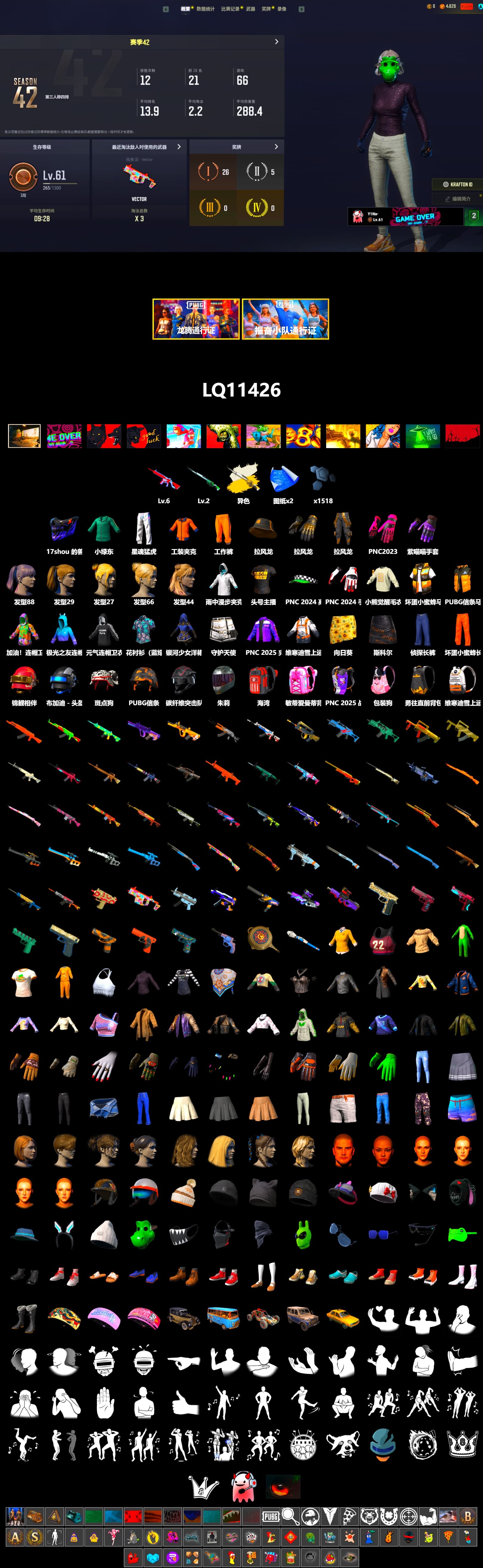 Cosmic Caliber - Kar98k (White Yellow), Harley Quinn's Hair, XingHun's Tiger Strike Pants, StreamerOne, «Chiron» Sports Car - 2