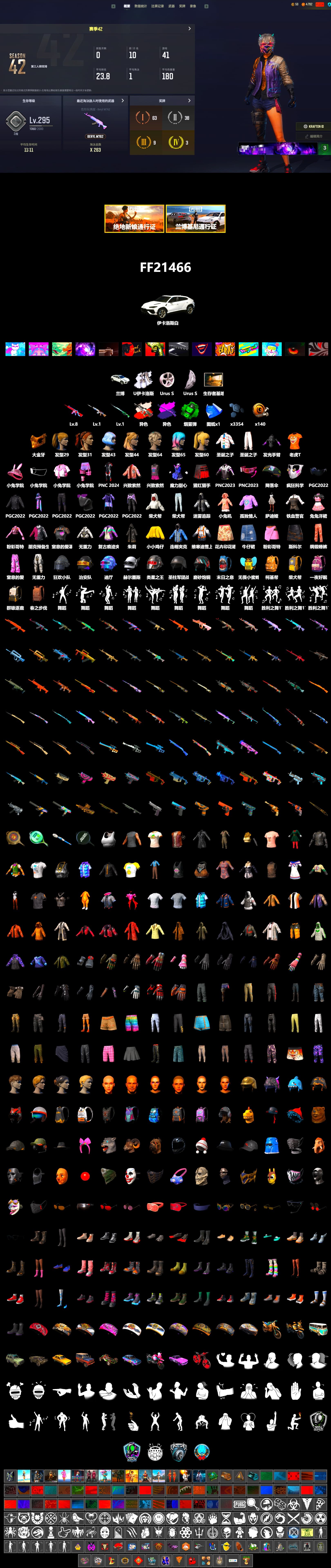 Neon Dream - AUG (White Orange), Neon Dream — AUG, Midnight Menace — Kar98k, Emerald Smoke Grenade, «Urus S» SUV, PGC 2021 Contingent Chaos Mask, Pubg X Newjeans, Harley Quinn's Hair - 2