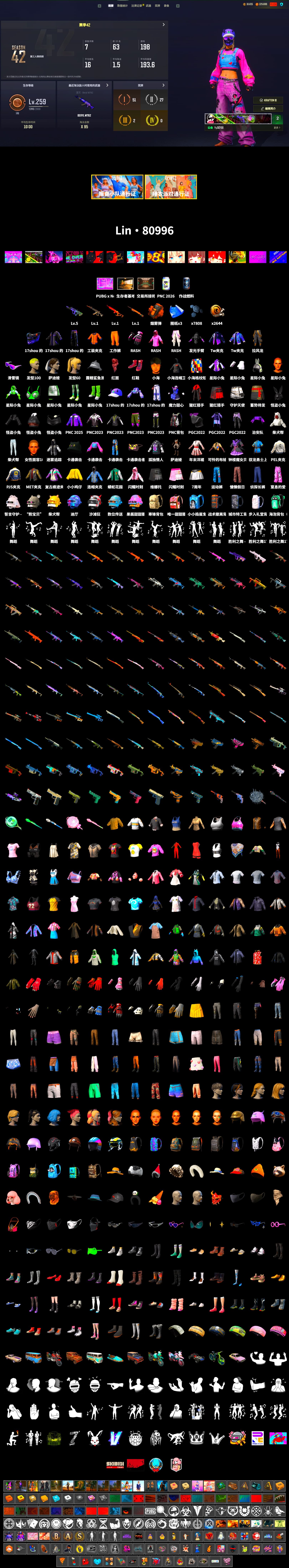 Orange Smoke Grenade, Hi-top Trainers (Red), Snow Glasses, PLAYERUNKNOWN's Bandana, Heavy Fur Coat (Black), Rash Beixli Xtra Tough Jacket, Rash Beixli Xtra Tough Jacket, PEL 2019 Phase 2 Jacket, PJS 2019 Phase 2 Jacket, Festive Gloves (Red) - 2