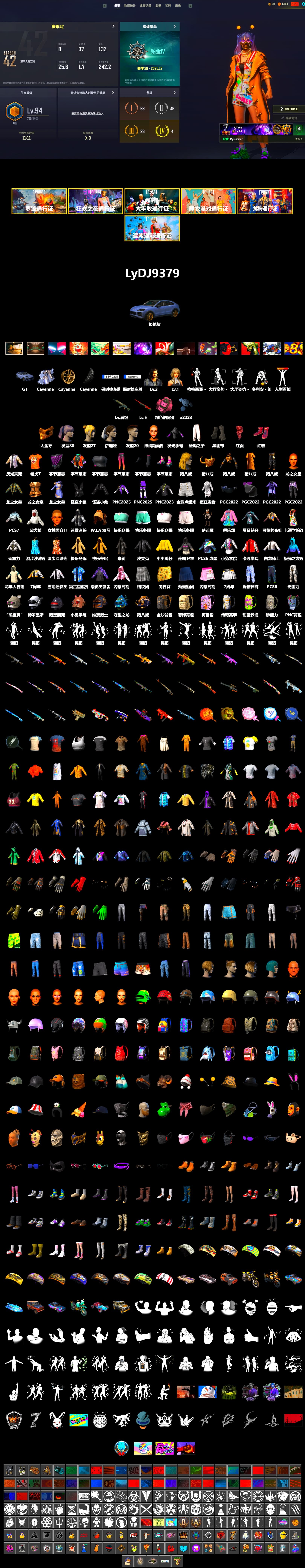 Pink Smoke Grenade, Hi-top Trainers (Red), Duncan's Infiltrator Handwraps, «Cayenne Turbo GT» SUV, PGC 2021 Contingent Chaos Mask, PLAYERUNKNOWN's Bandana, Heavy Fur Coat (Black), Sideshow Bear Feet, «Panigale V4 S (Ducati Red)» Motorcycle - 2