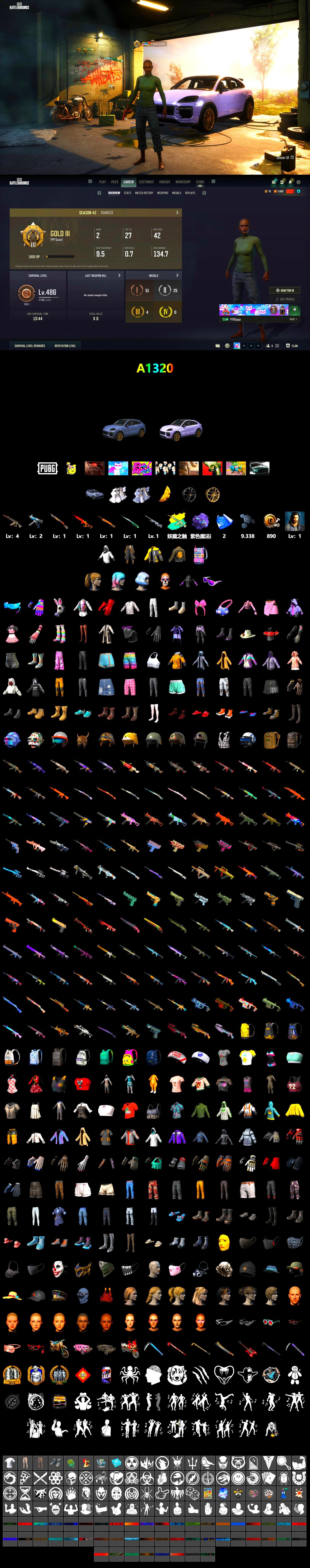 Purple Magical Mist — M79, «Cayenne Turbo GT» SUV, Snow Glasses, Harley Quinn's Hair, PKL 2019 Phase 2 Jacket, «DBX707» SUV - 2